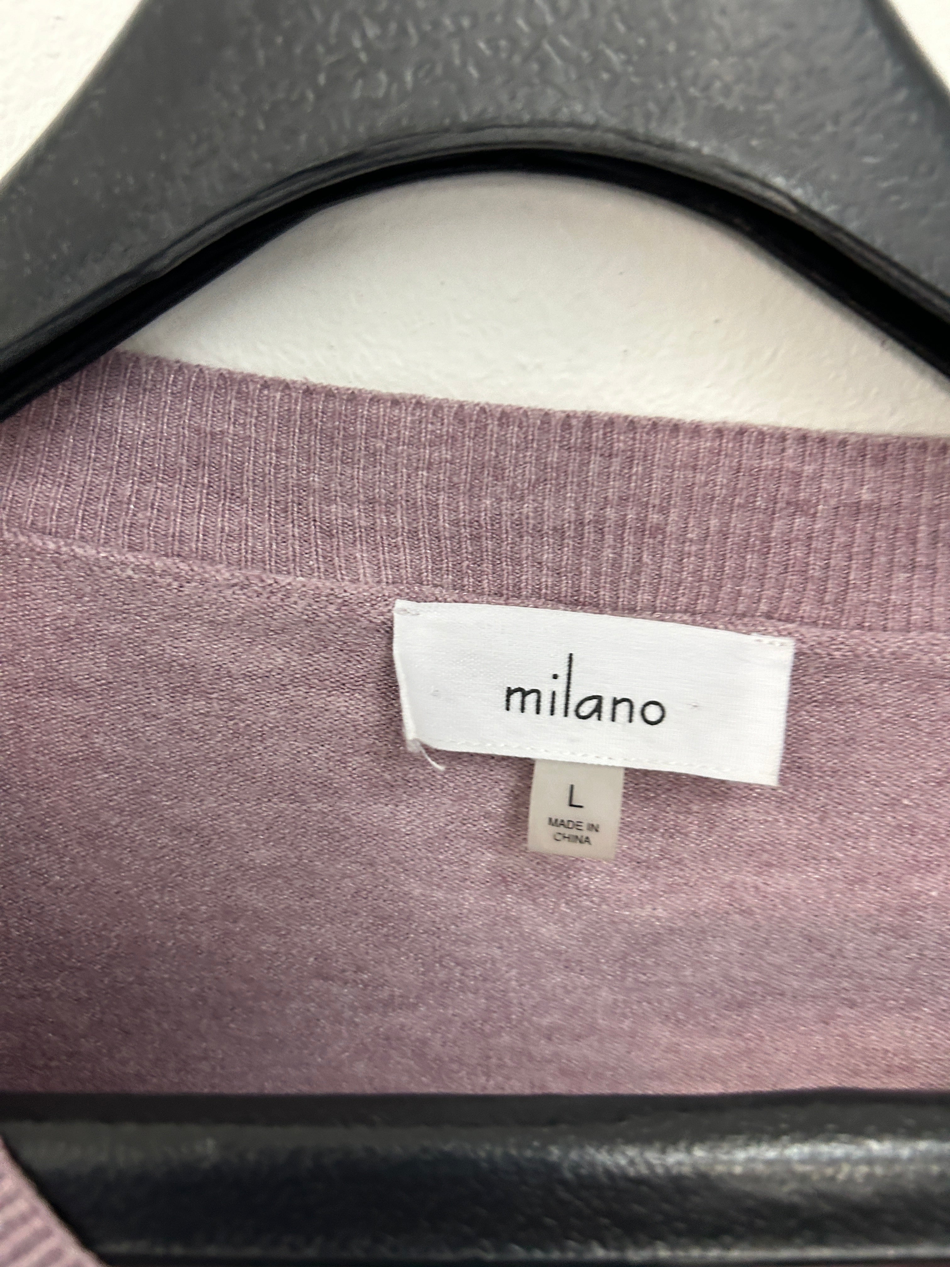 Chandail mauve doux à coupe décontractée – Milano