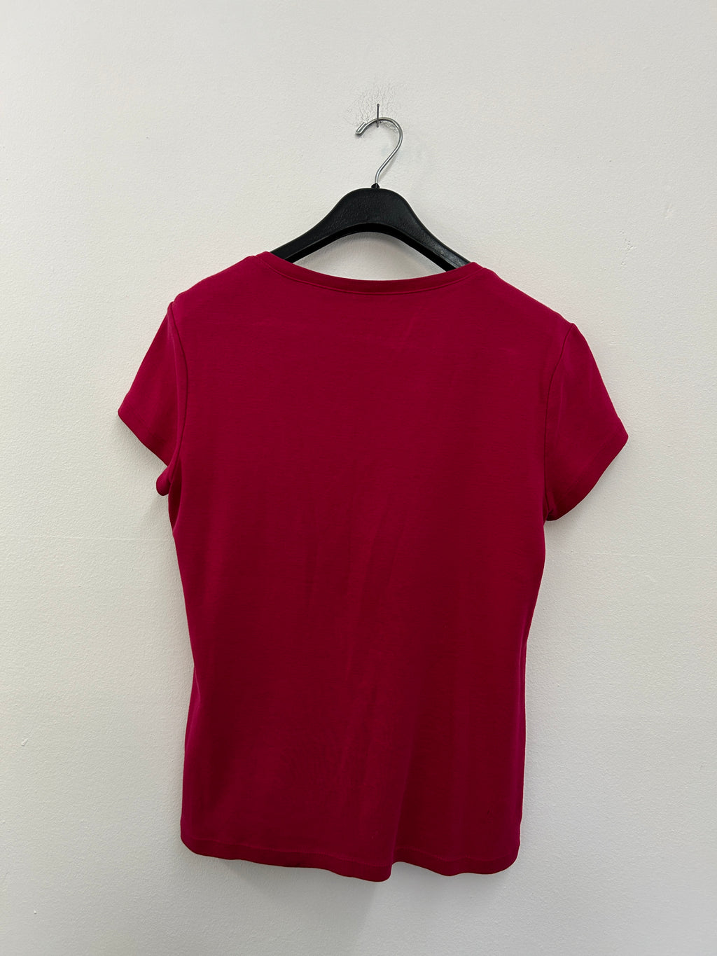 T-shirt col-v au coton