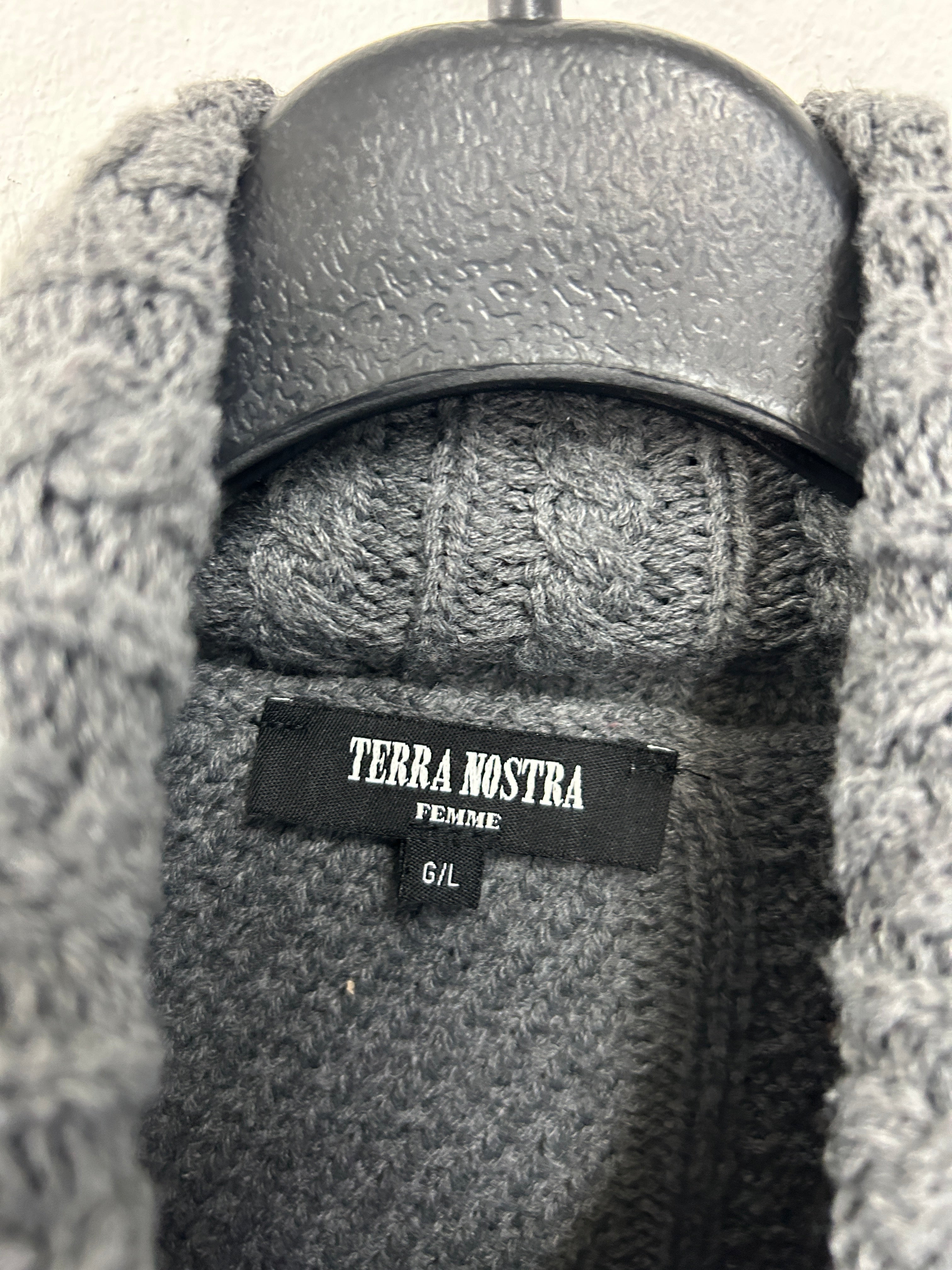 Blouse tricots à motif avec un col roulé