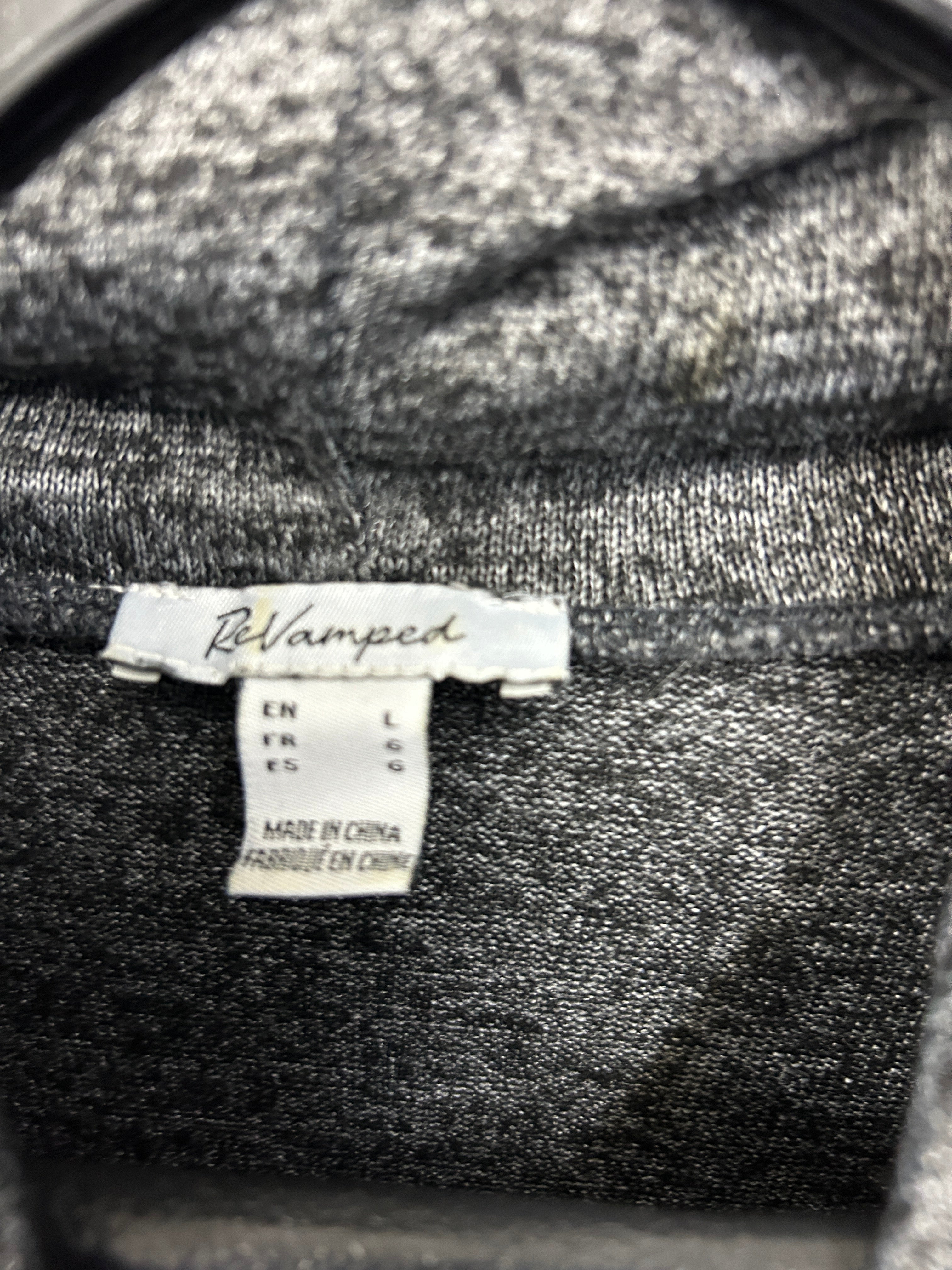 Chandail gris chiné à col roulé souple – ReVamped