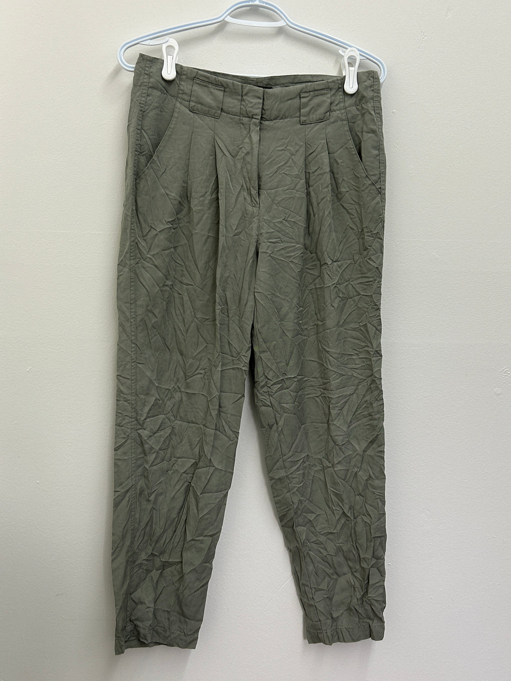 Pantalon kaki style décontracté à pinces