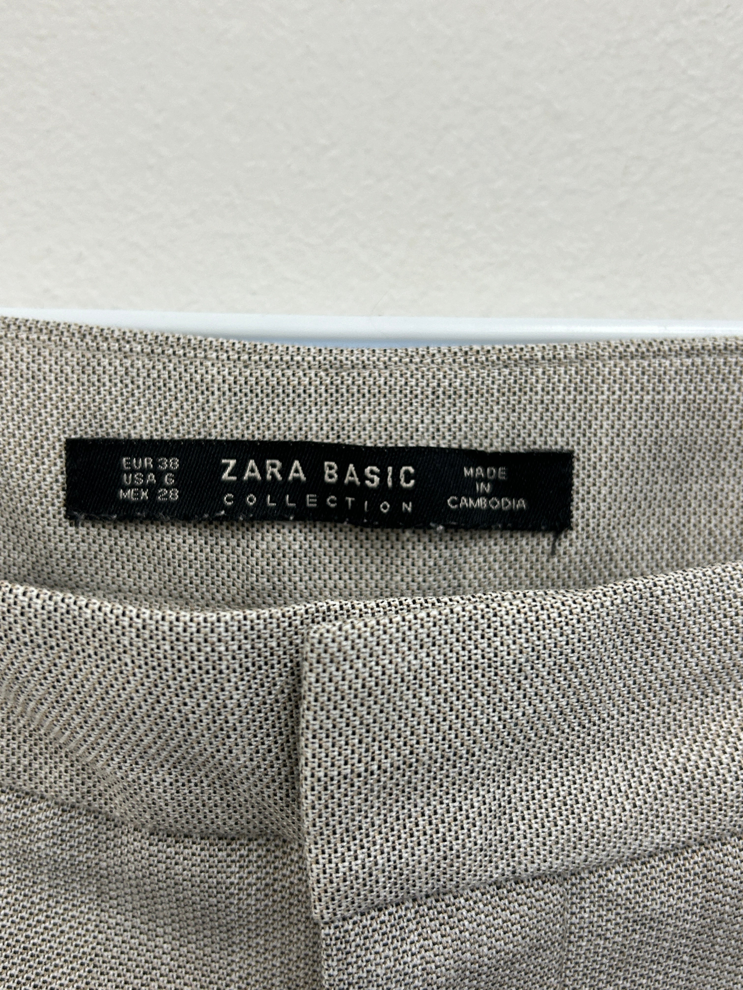 Pantalon taille haute gris anthracite – ZARA