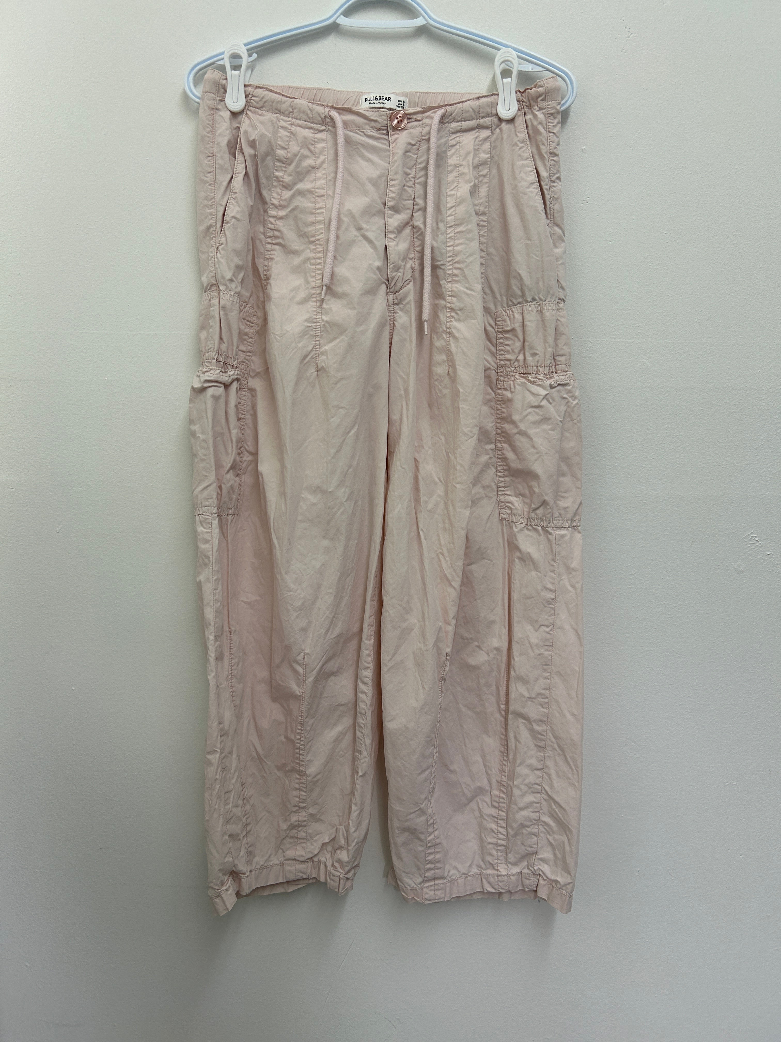 Pantalon cargo ample rose pâle – Pull&Bear