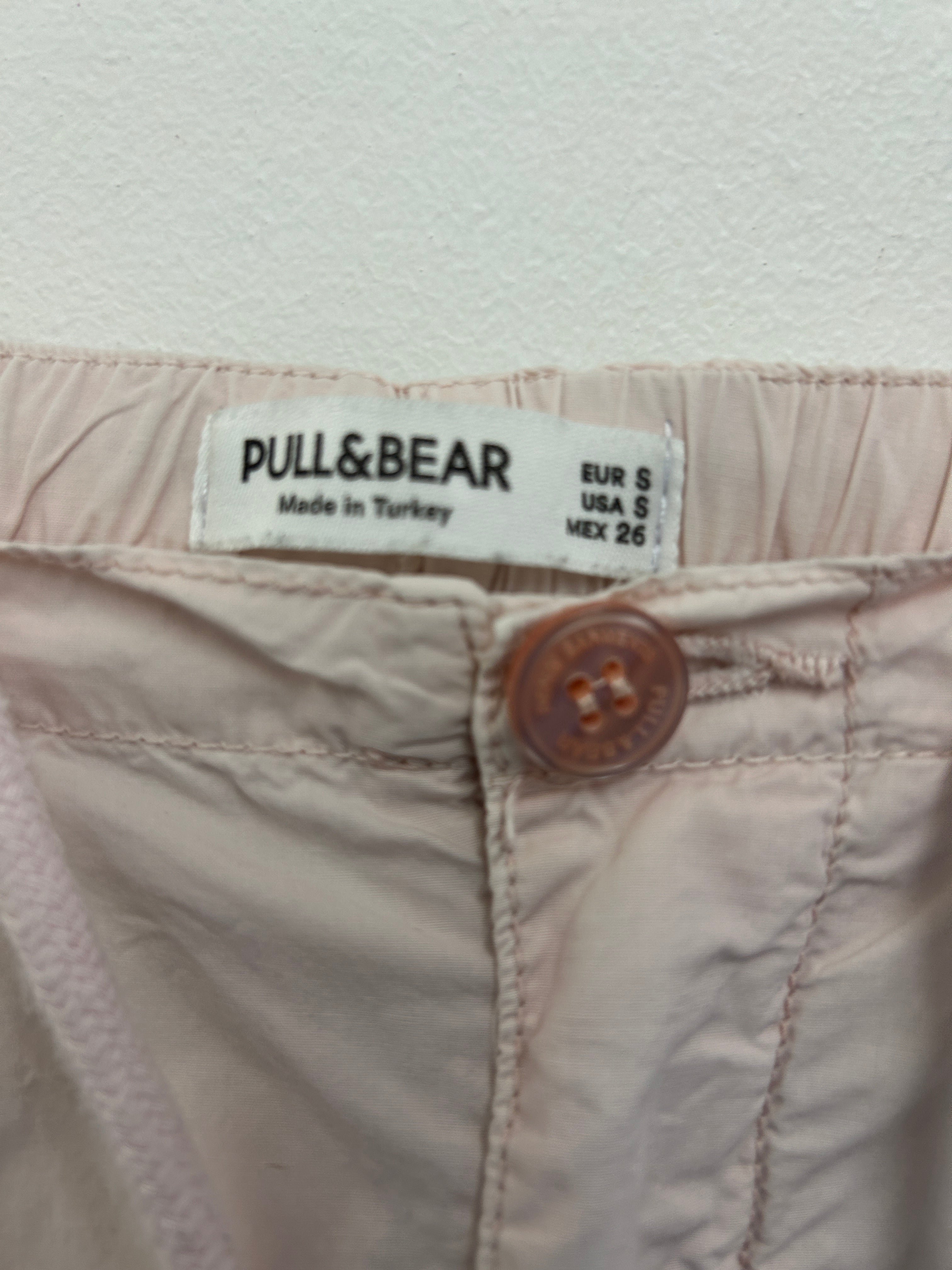 Pantalon cargo ample rose pâle – Pull&Bear