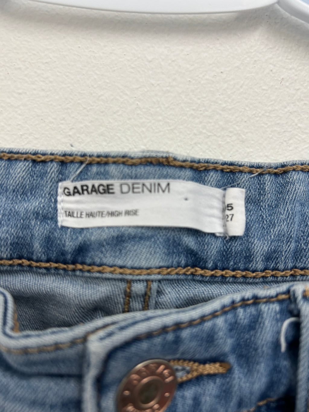 Jean skinny bleu pâle taille haute