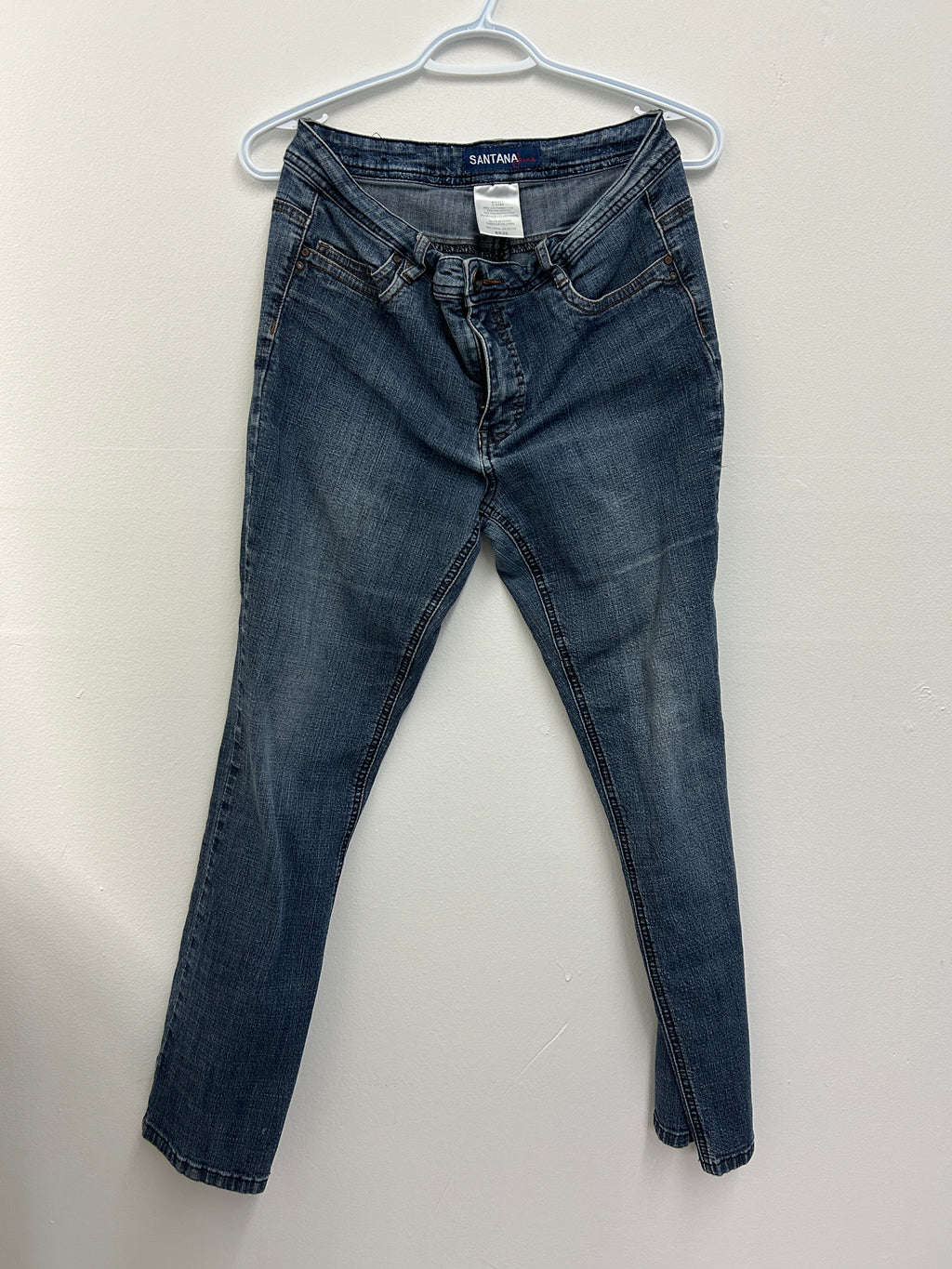 Jean bleu foncé extensible coupe ajustée – Santana Jeans