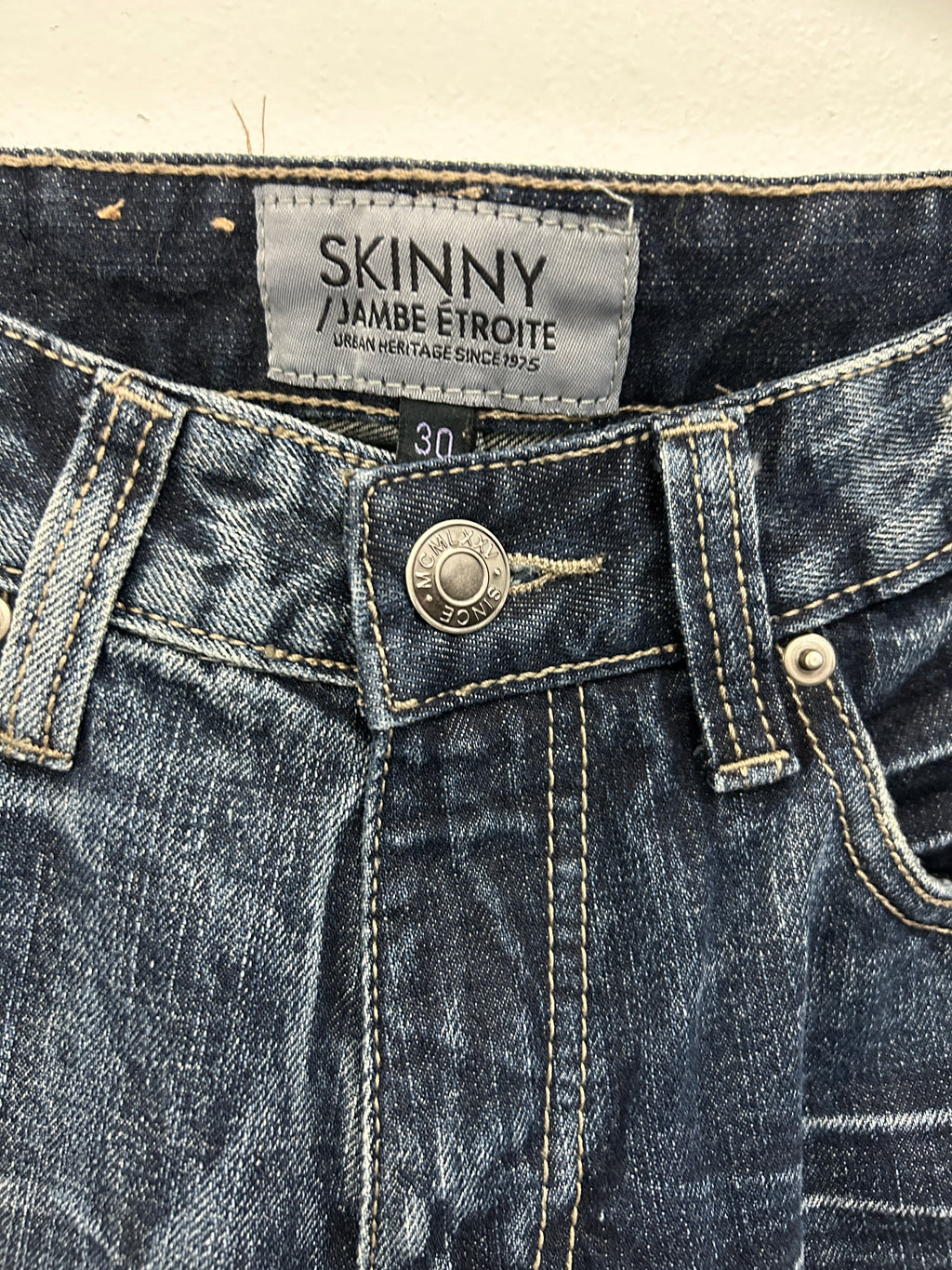 Jean skinny délavé gris charbon – Urban Heritage