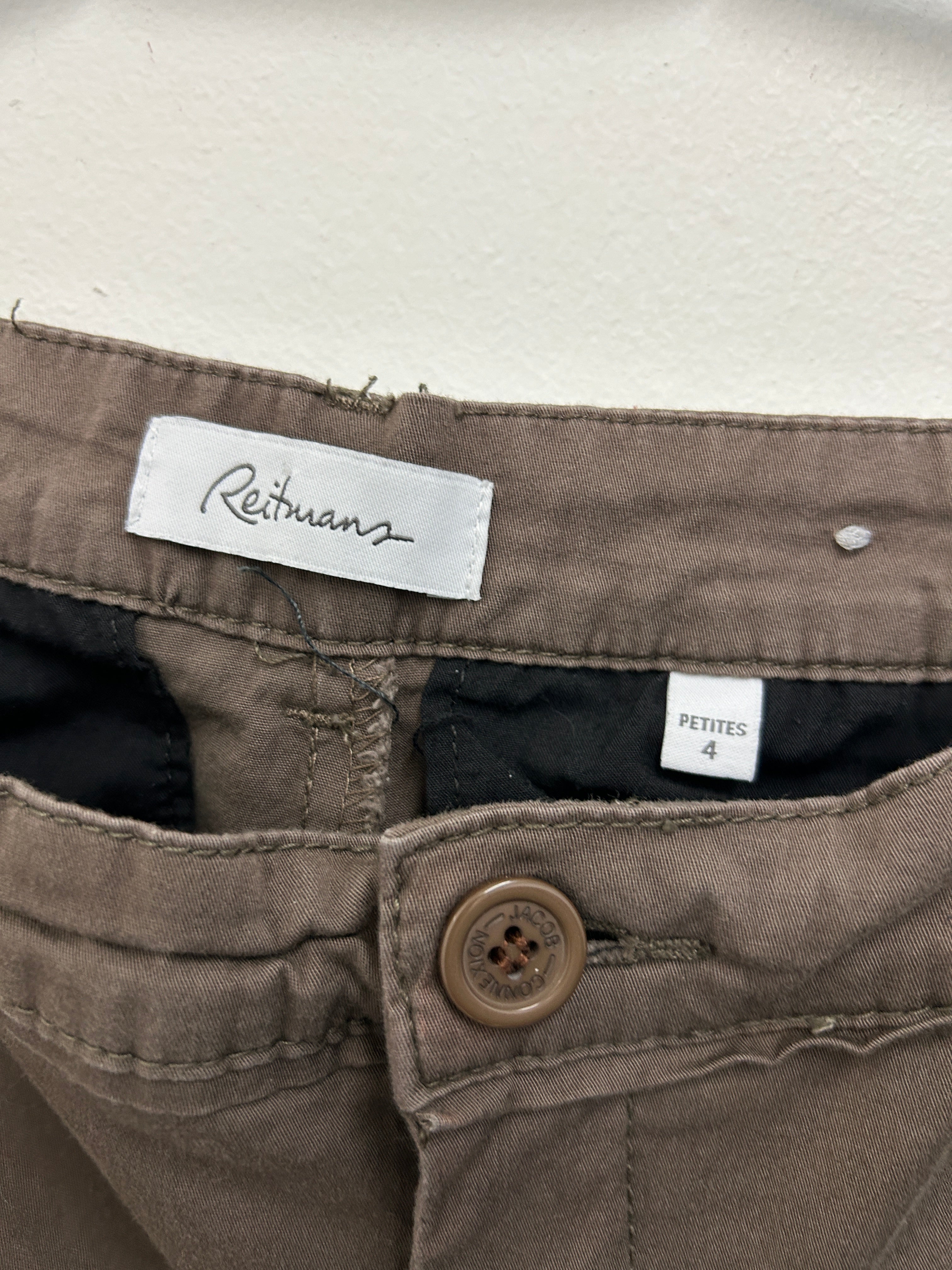 Pantalon brun ajusté – Reitmans