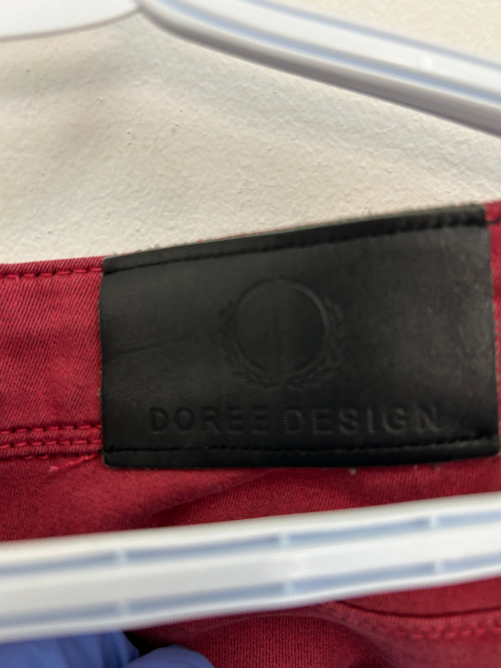 Pantalon rouge Mid Rise Skinny Fit – Dorée Design