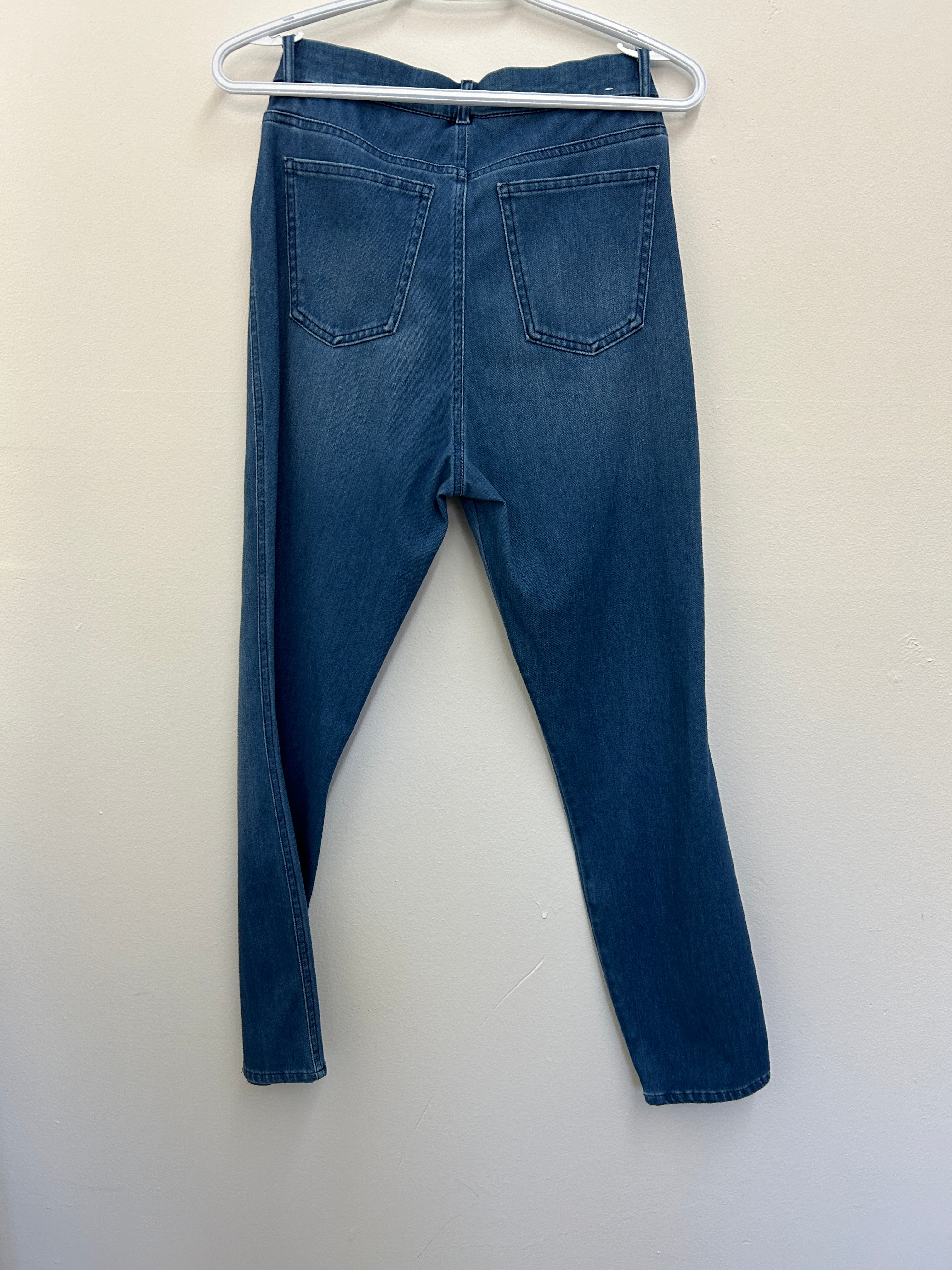 Jean legging extensible à fausse braguette – Denim bleu clair