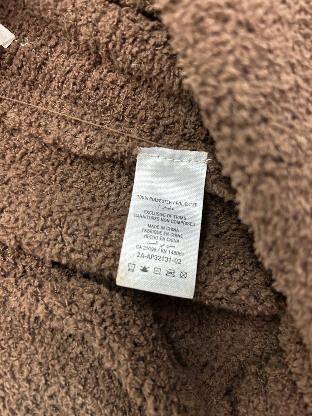 Pantalon en tricot brun chocolat – Taille haute et jambes larges