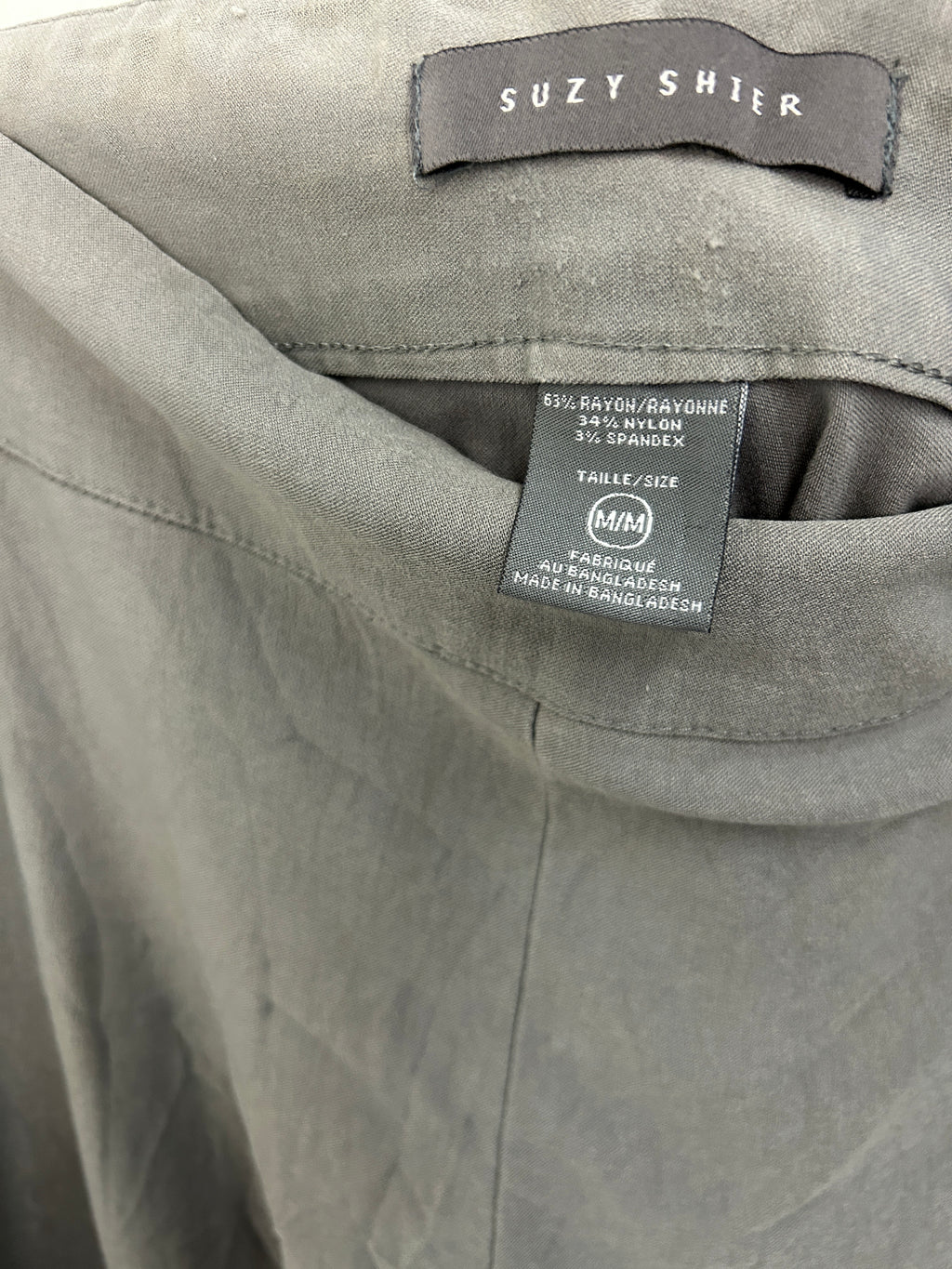 Suzy Shier | Pantalon droit extensible gris