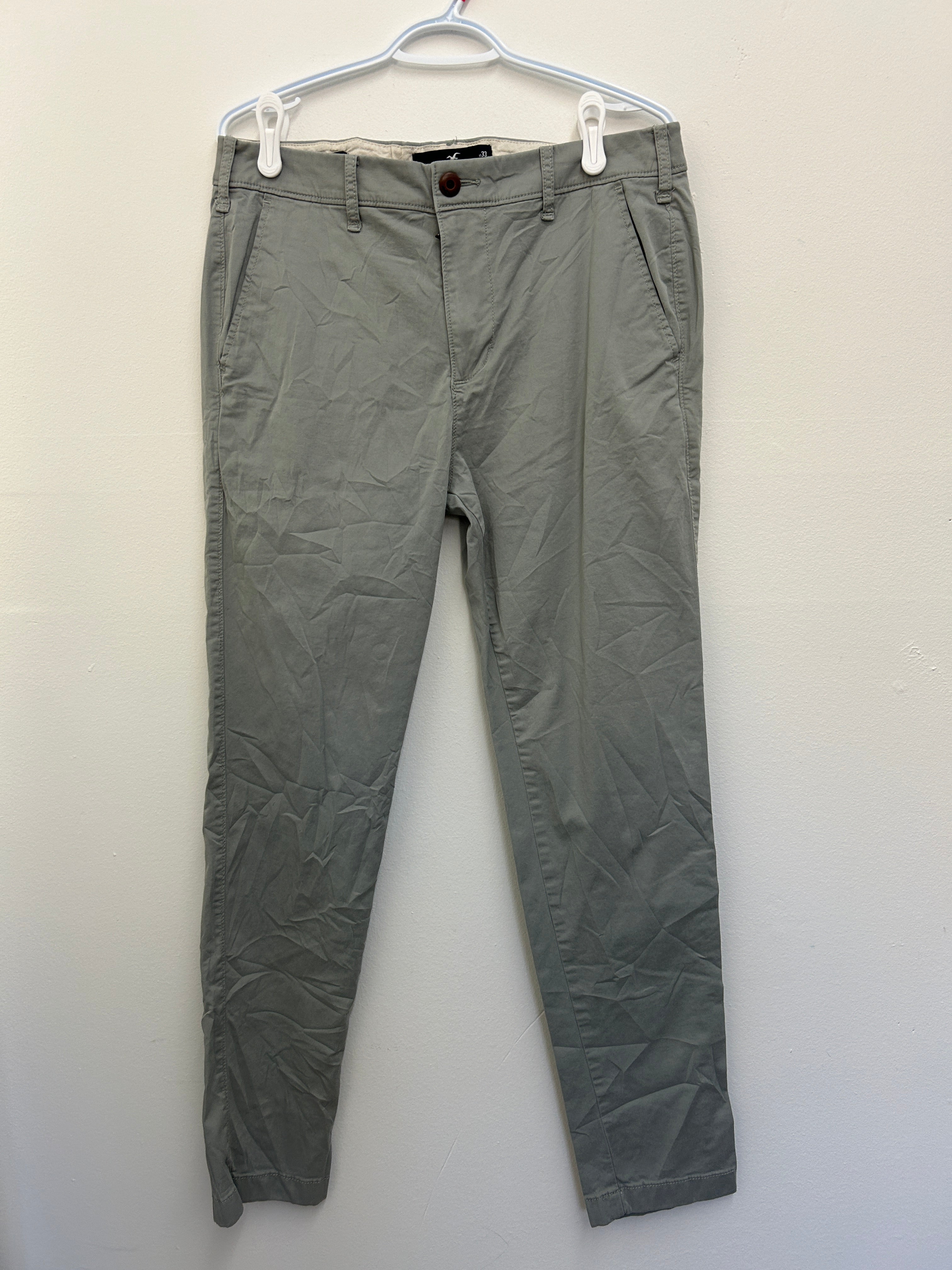 Hollister | Pantalon chino gris coupe skinny