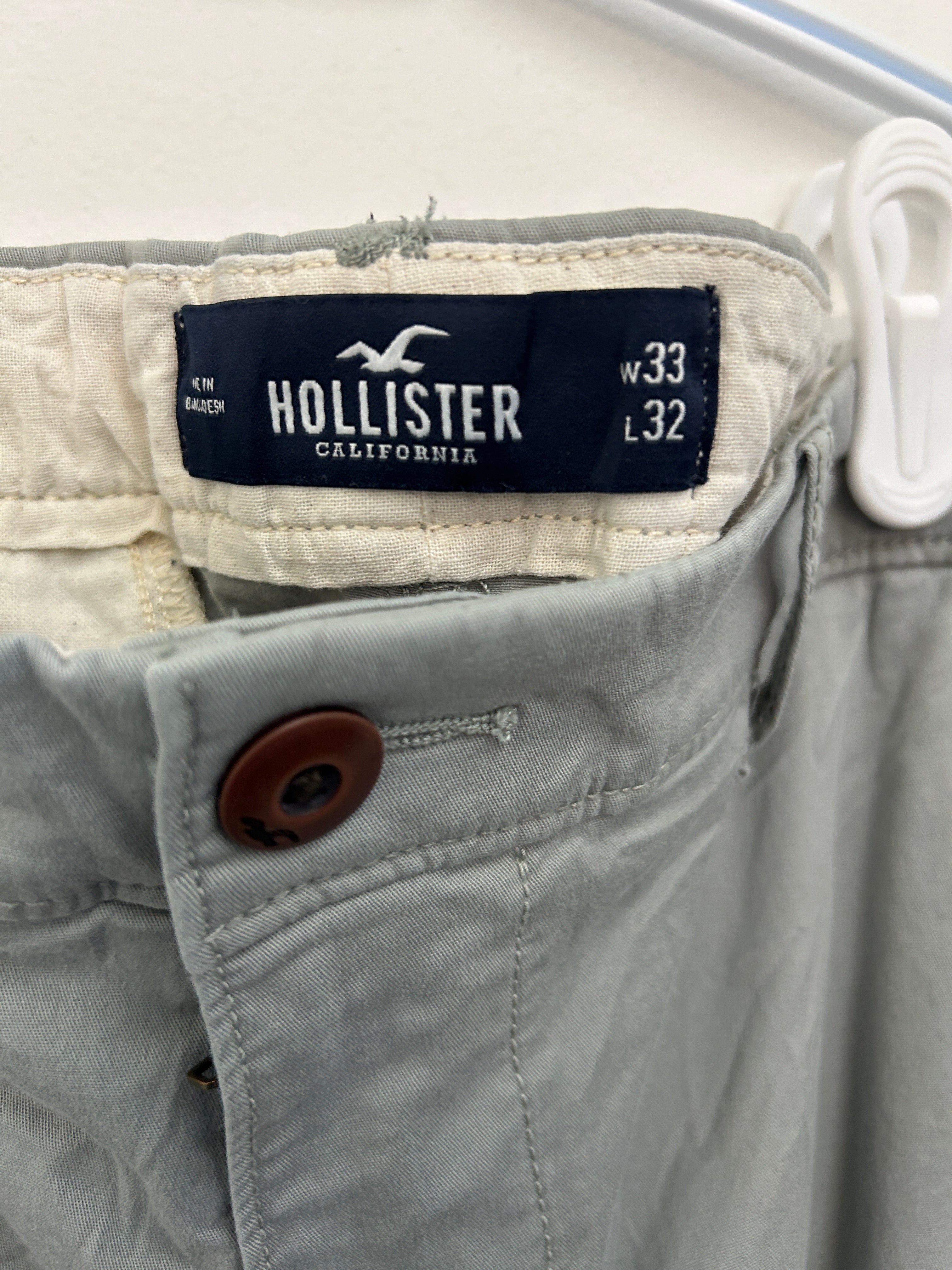 Hollister | Pantalon chino gris coupe skinny