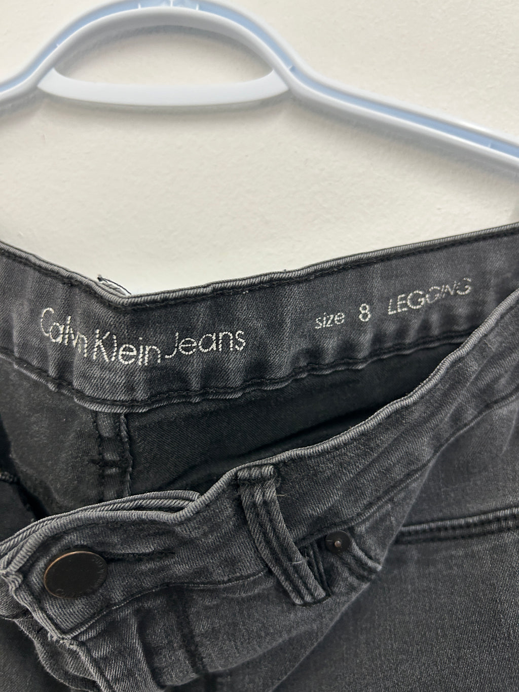 Calvin Klein Jeans | Legging denim noir ajusté