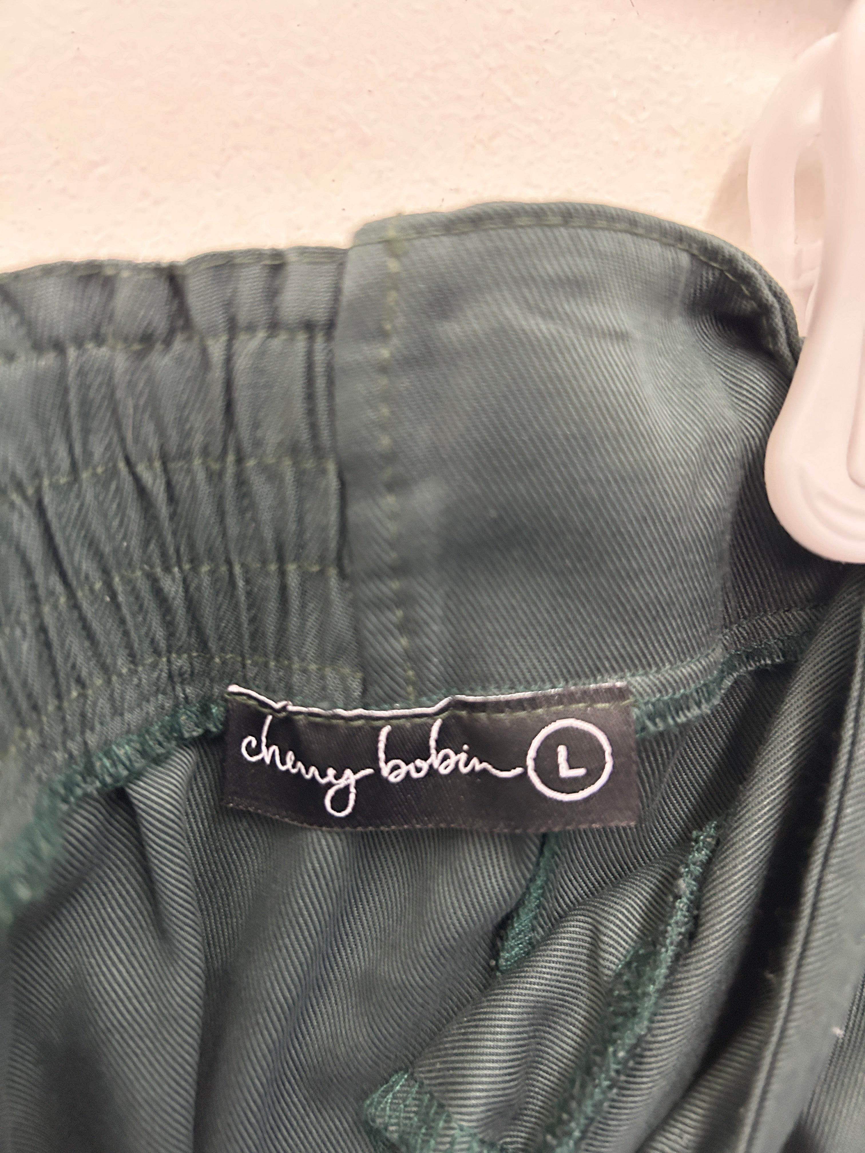 Chenry Bobin | Pantalon vert à taille élastique