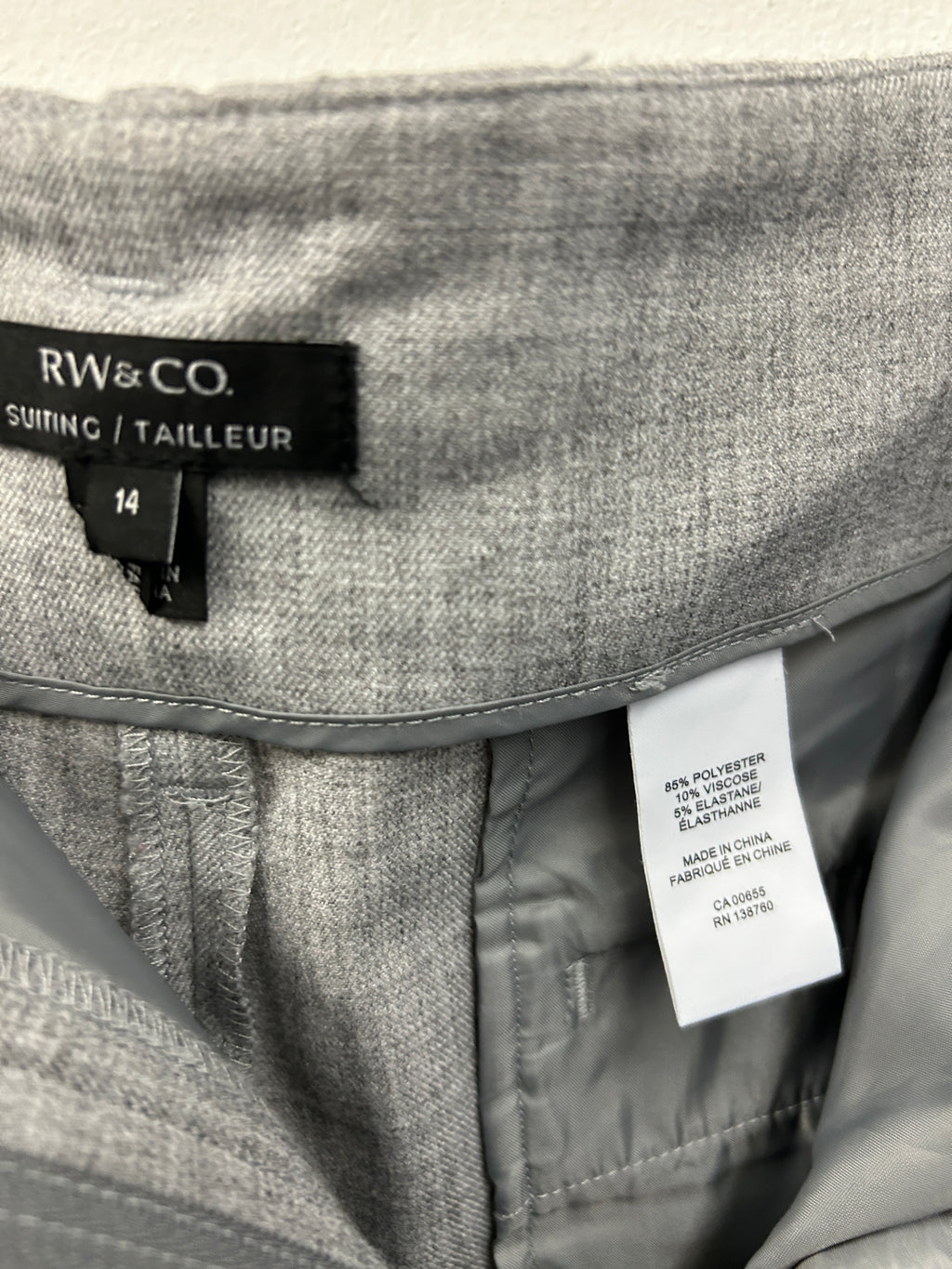 RW&CO | Pantalon gris à nœuds latéraux