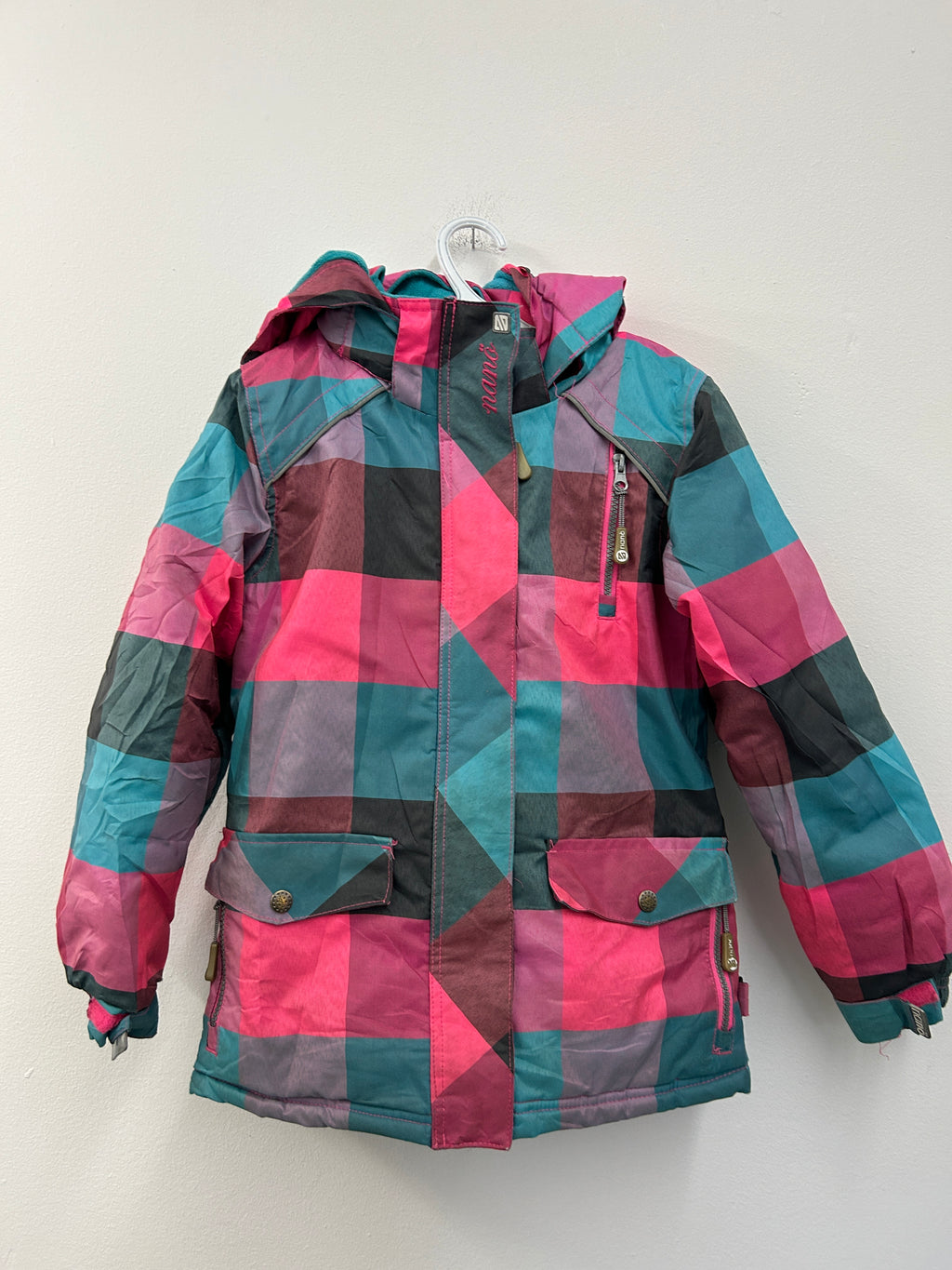 Manteau d’hiver pour enfant à carreaux colorés (-30°C)