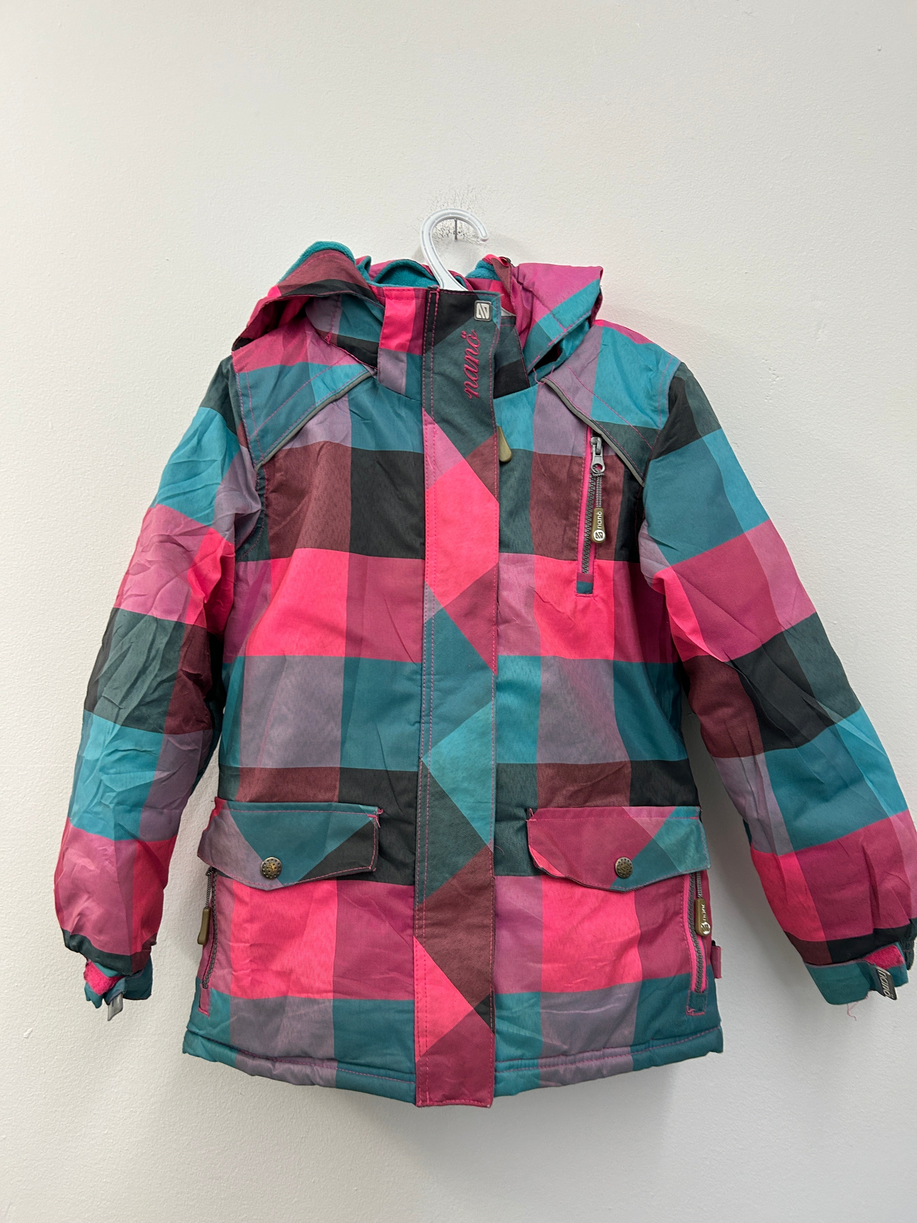 Manteau d’hiver pour enfant à carreaux colorés (-30°C)