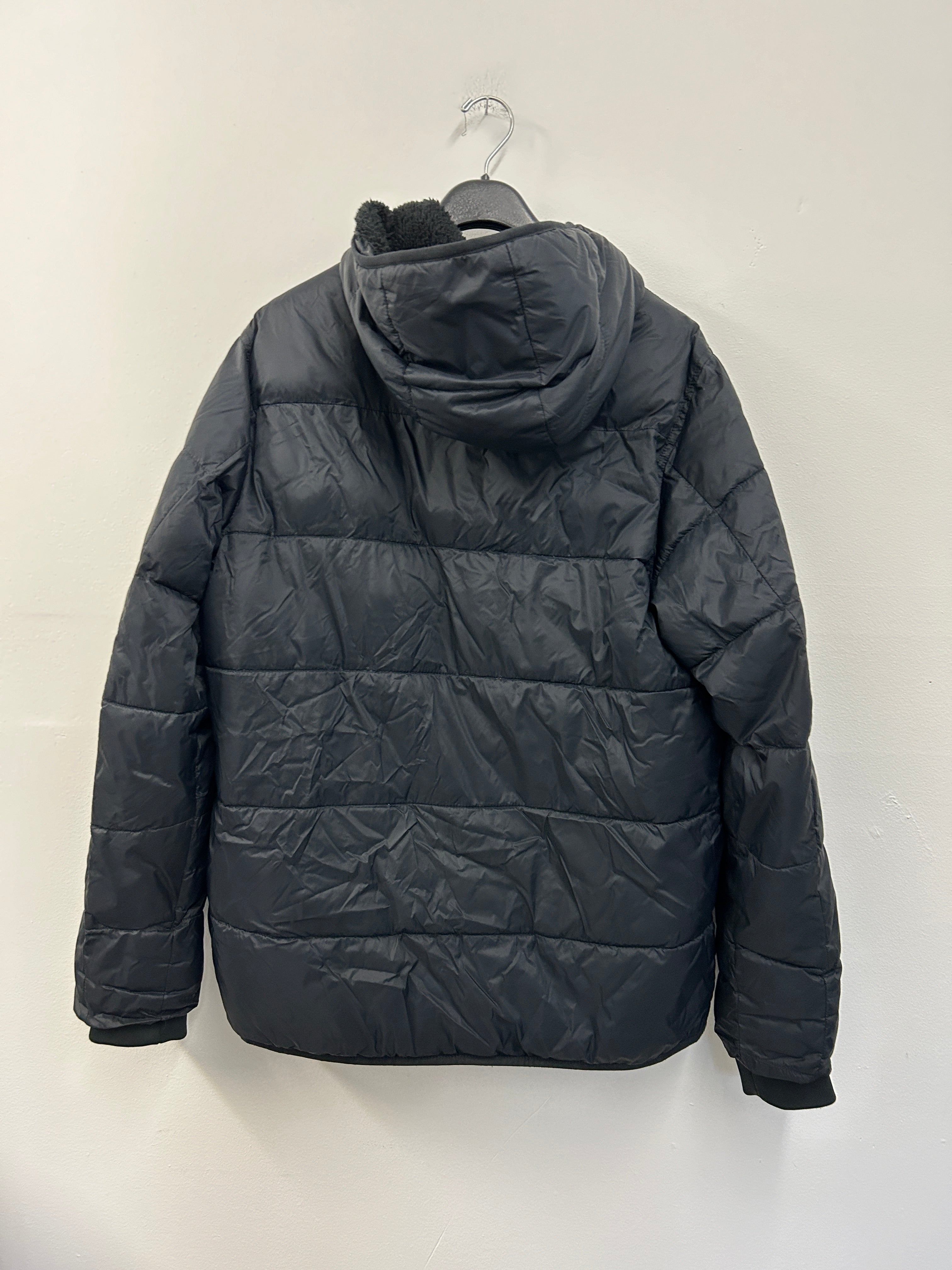 Manteau d’hiver doublé chaud à capuchon