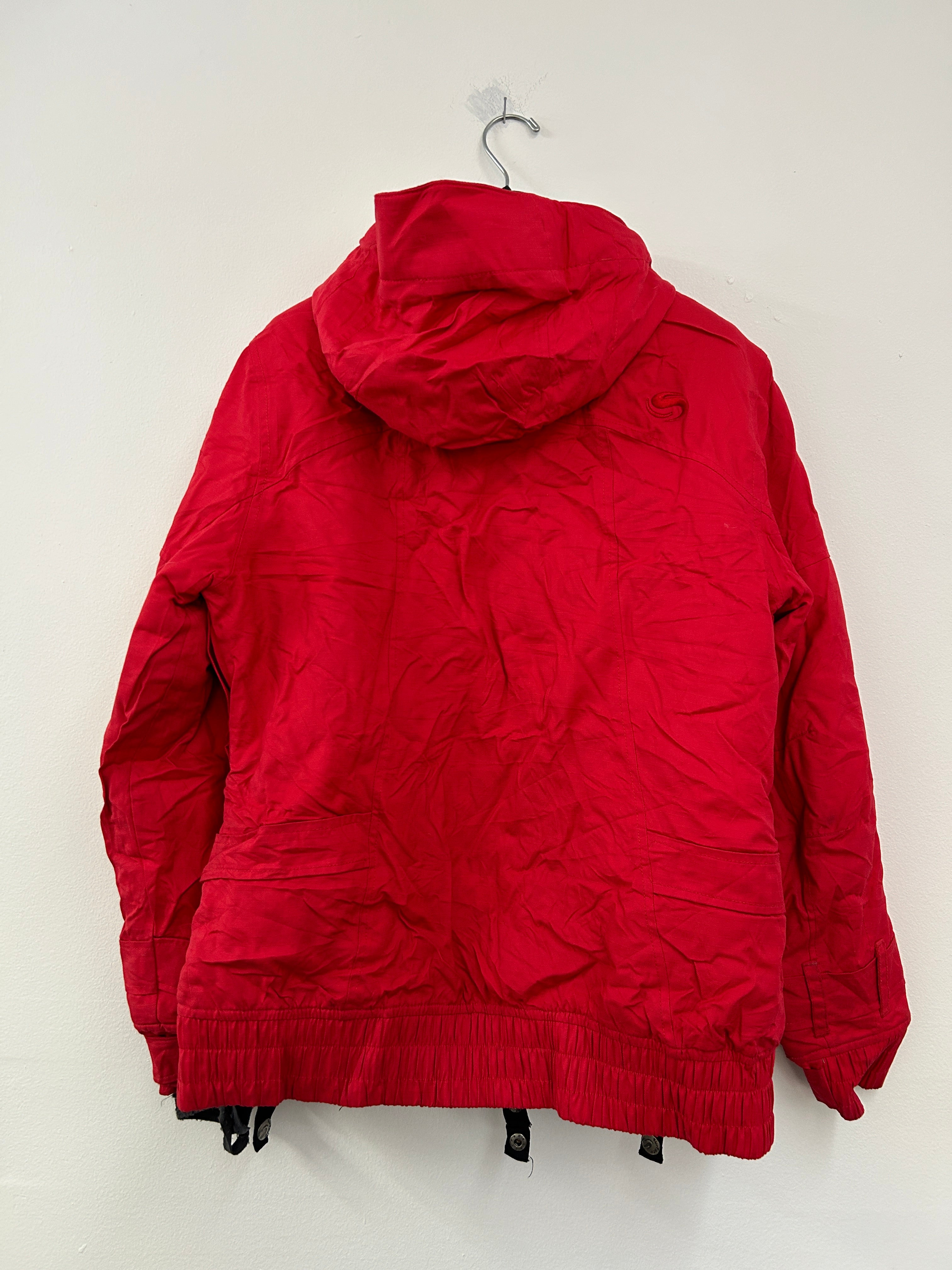 Manteau d’hiver rouge – coupe-vent à doublure épaisse