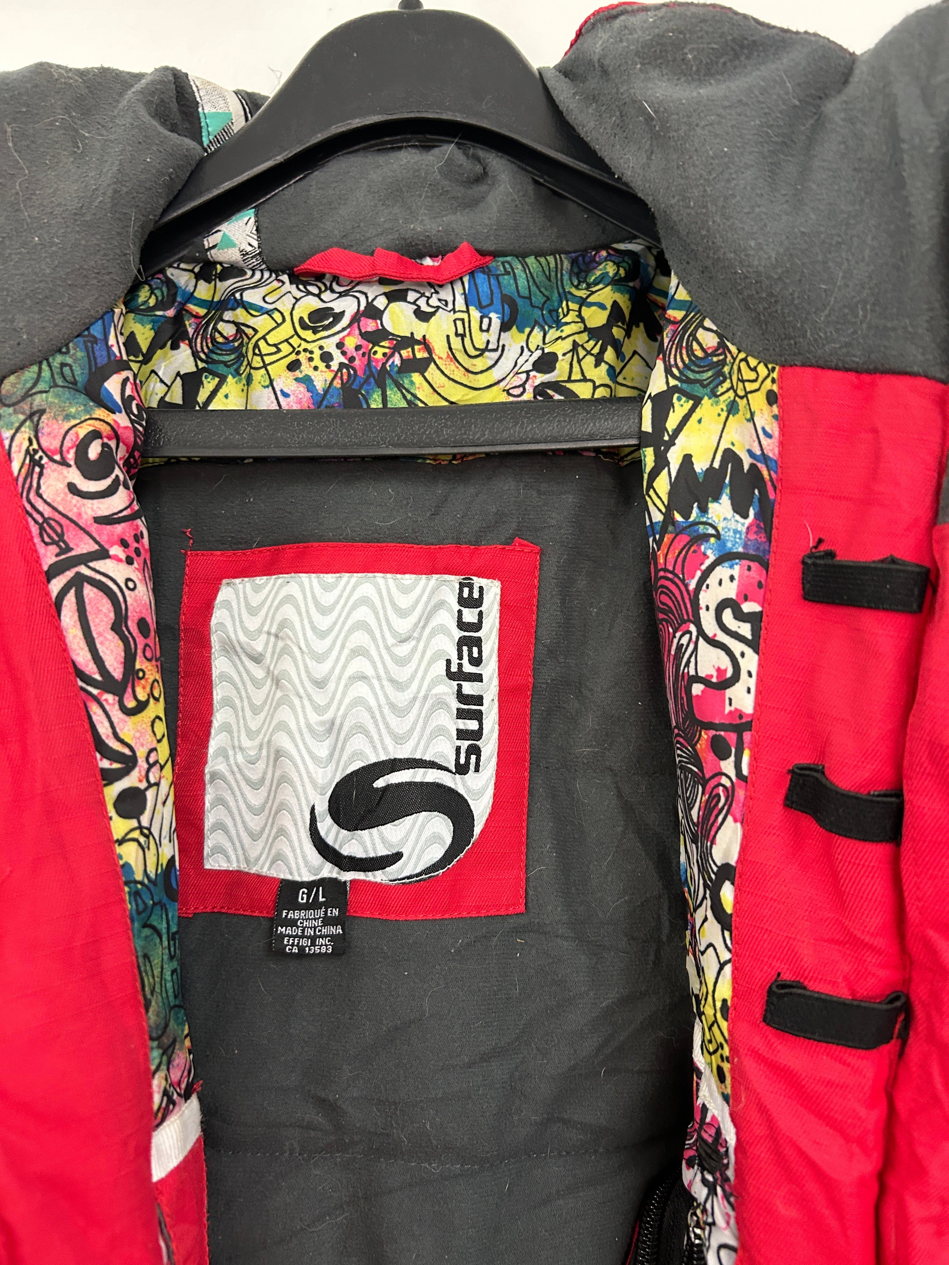 Manteau d’hiver rouge – coupe-vent à doublure épaisse