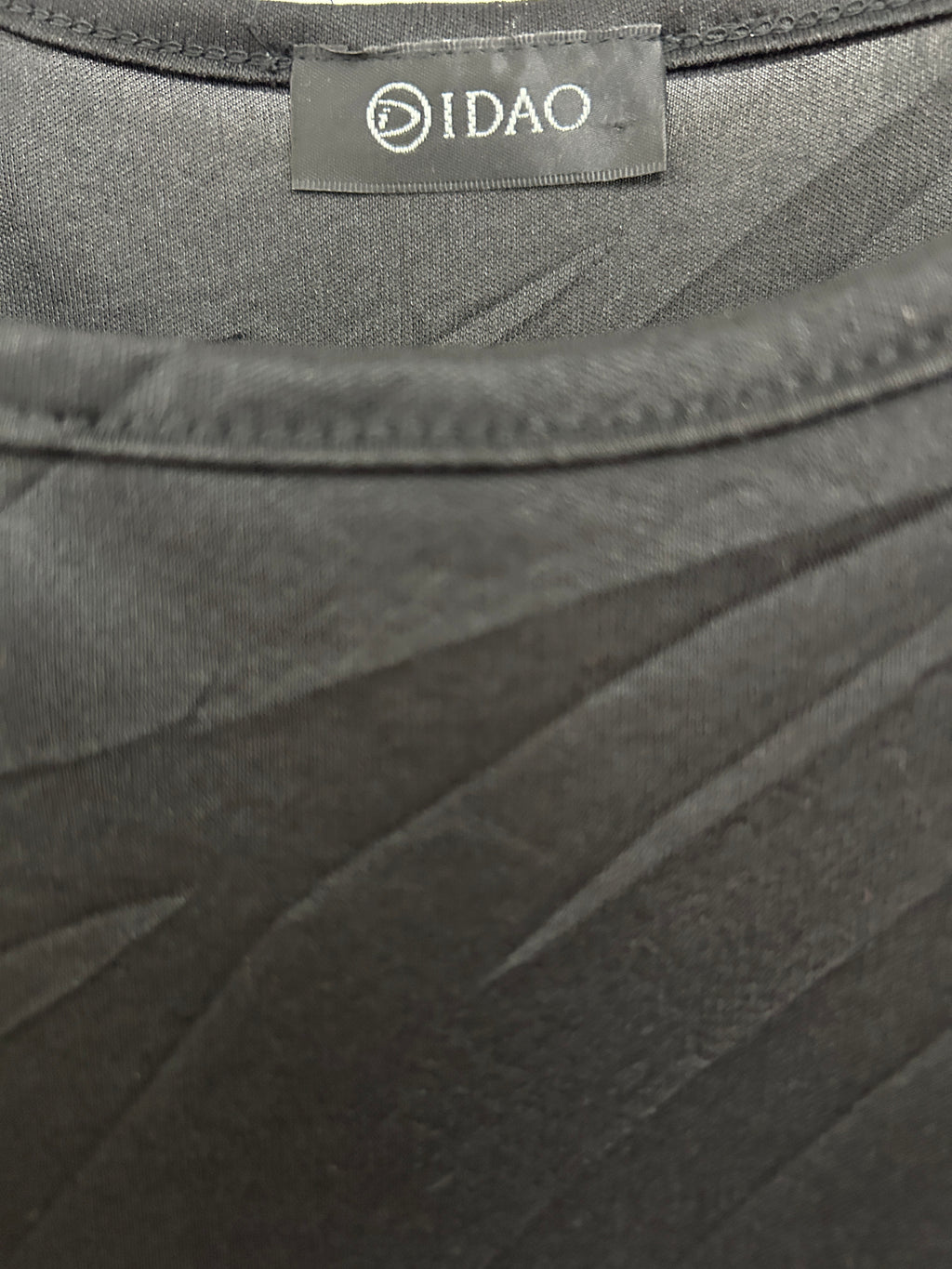 Didao | Robe noire à fines bretelles et dentelle transparente