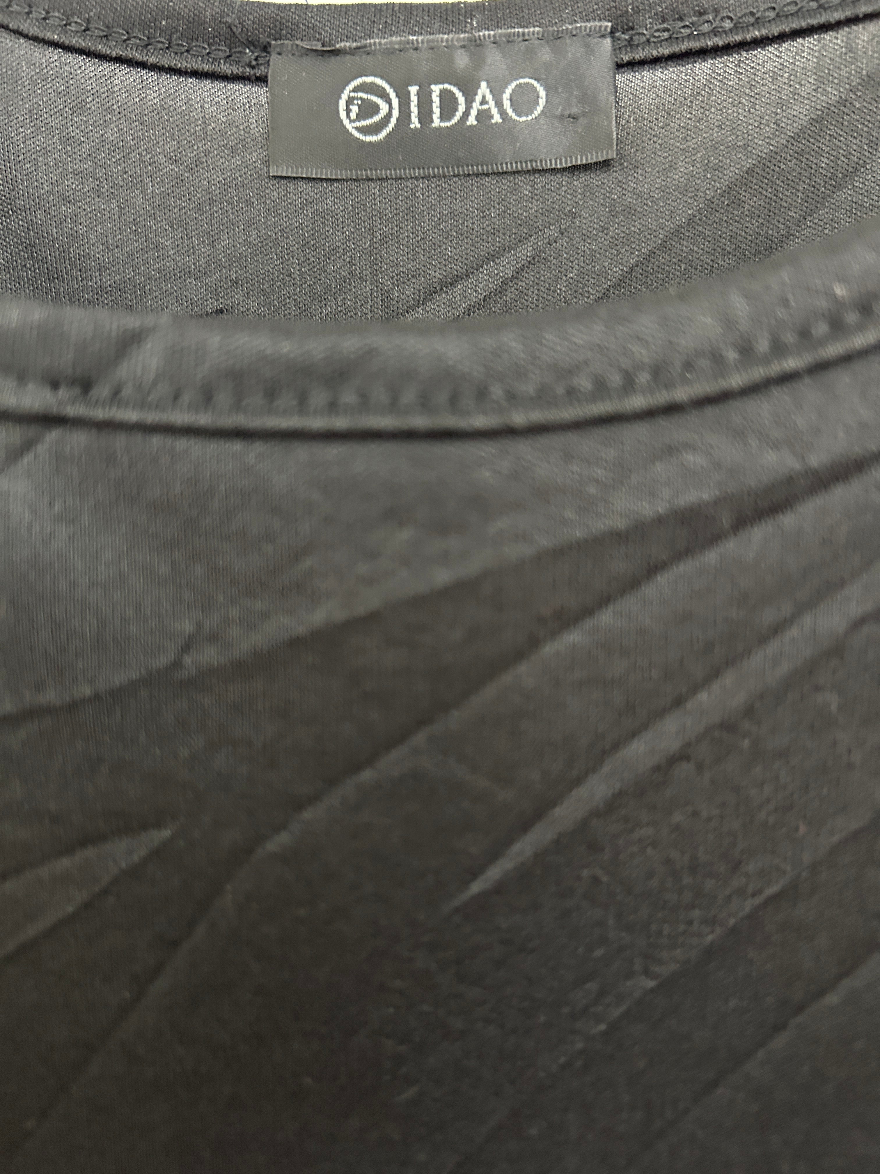 Didao | Robe noire à fines bretelles et dentelle transparente