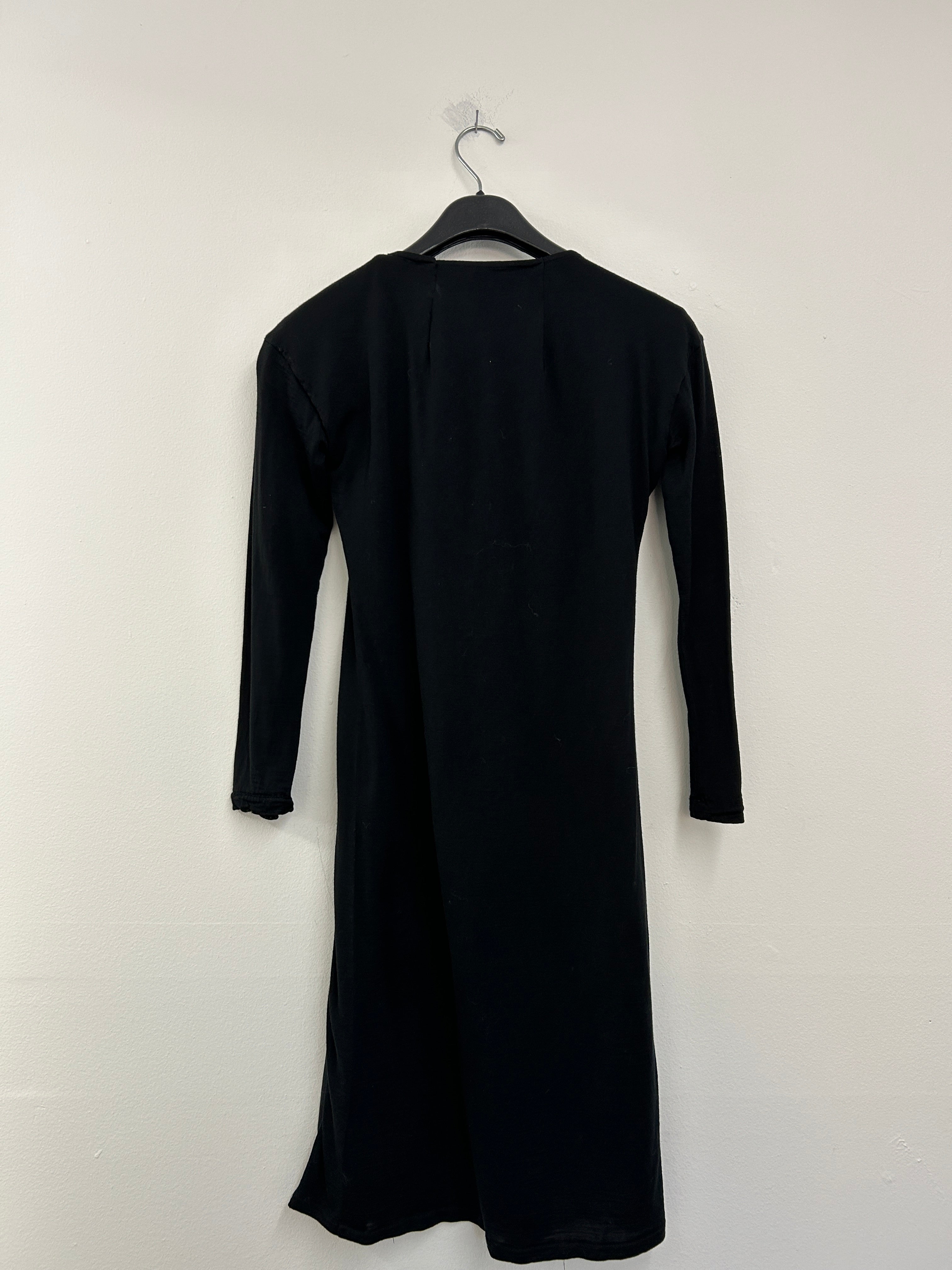 Kenneth Cole | Robe noire à manches longues et imprimé abstrait