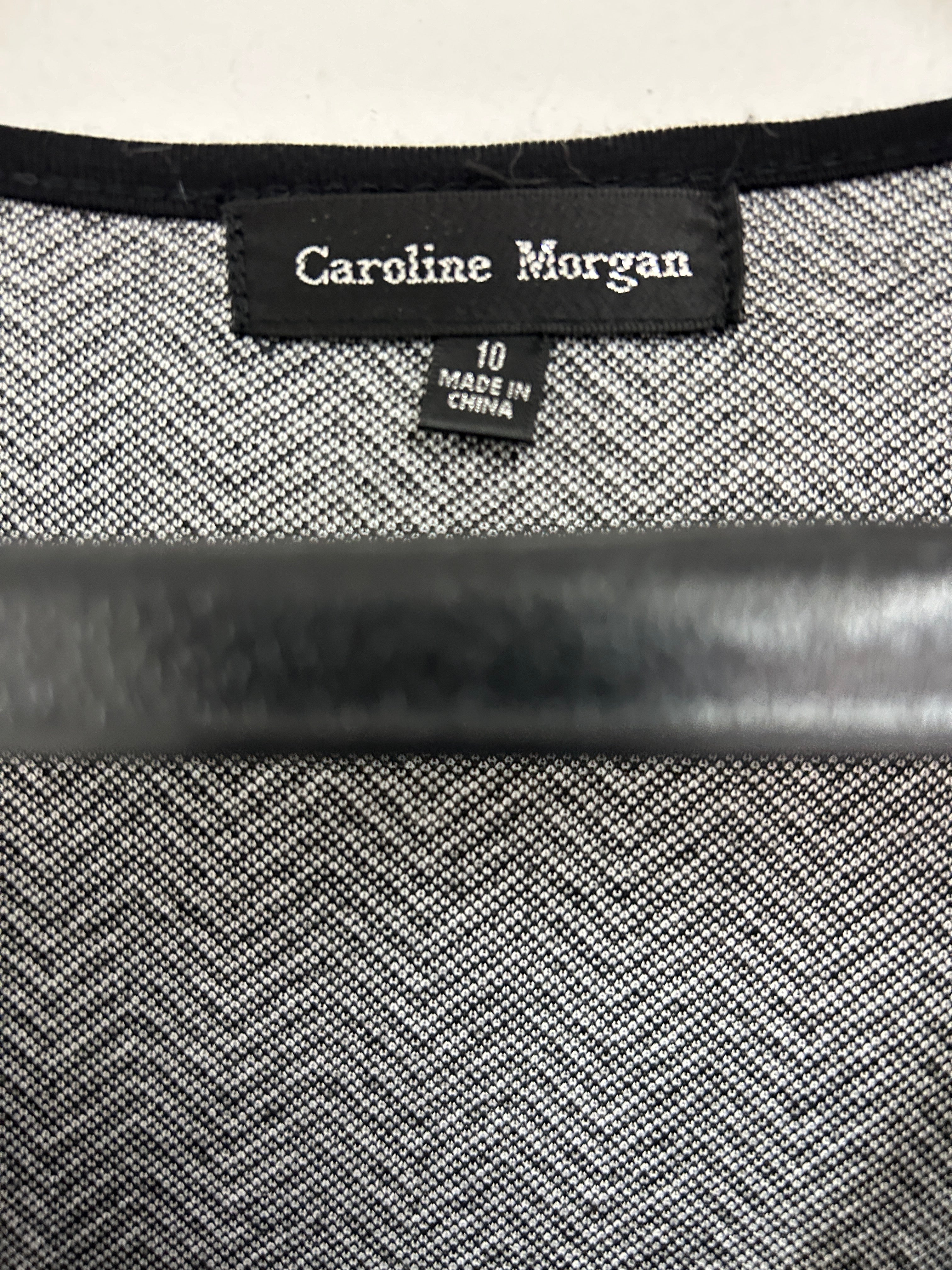 Caroline Morgan | Robe asymétrique à motifs noir et blanc