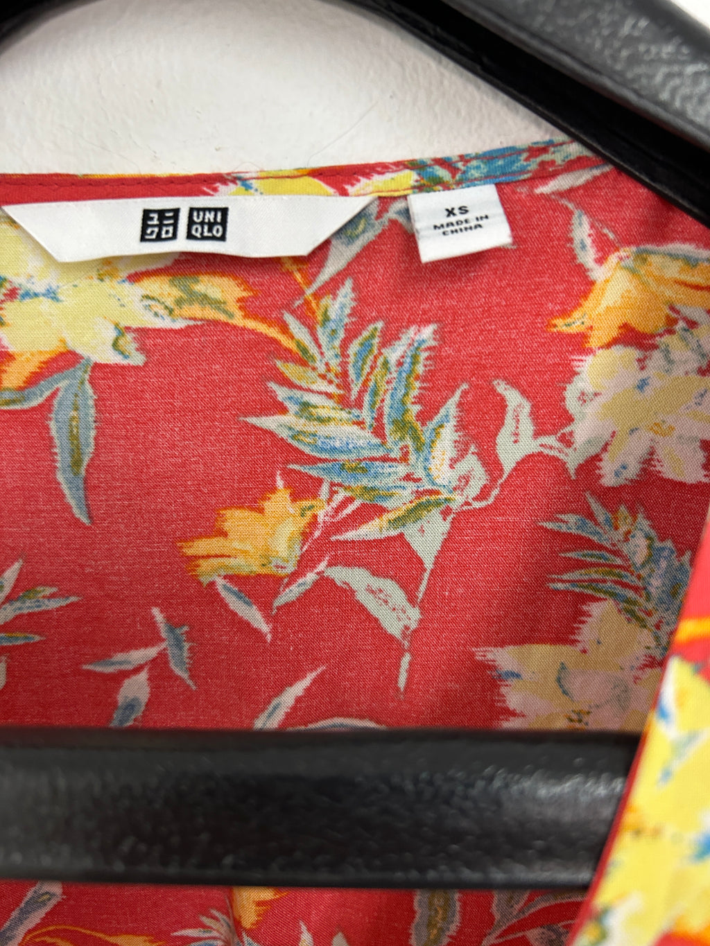 Robe longue fleurie rouge — Uniqlo