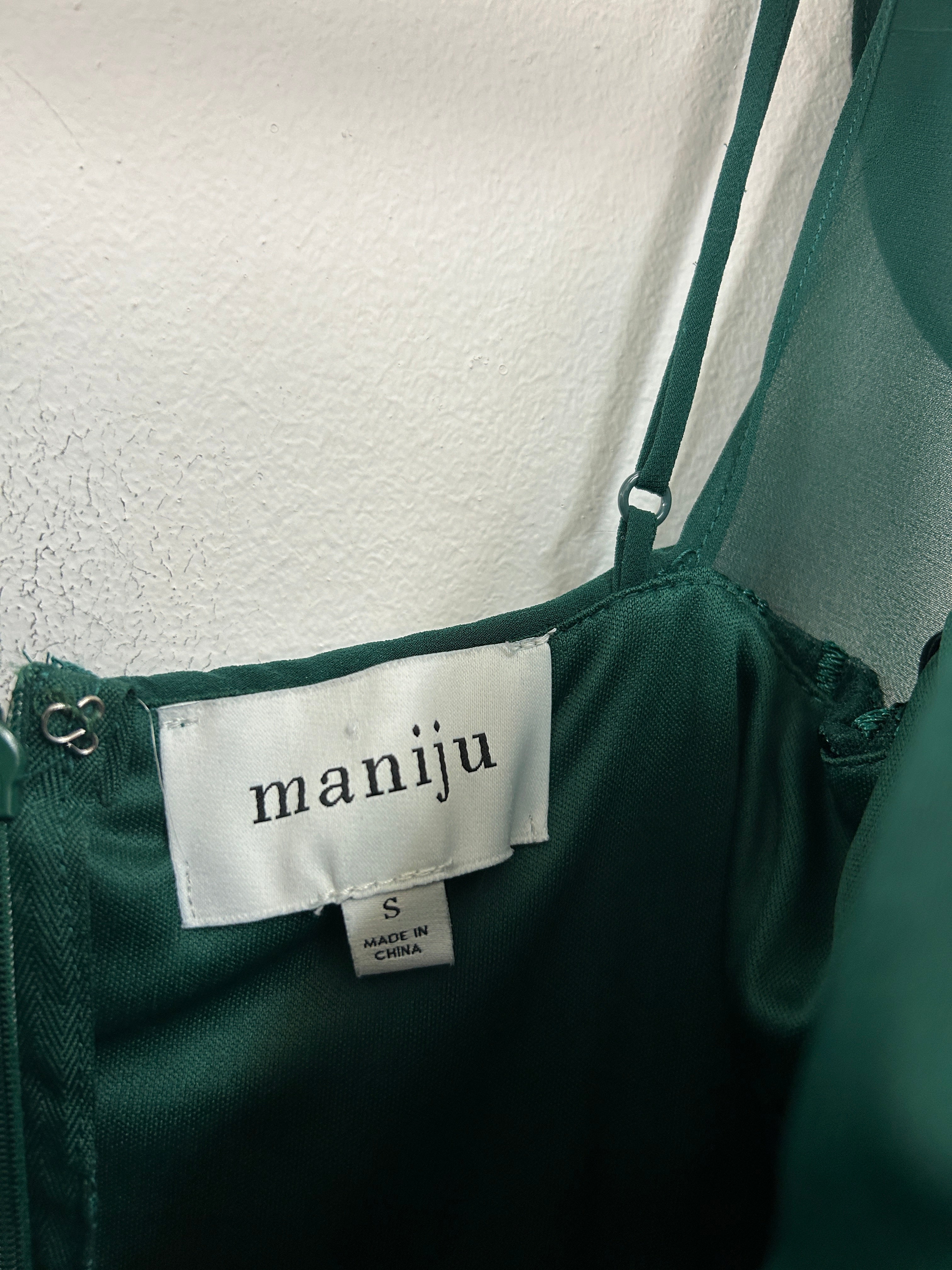 Robe élégante vert émeraude – Maniju