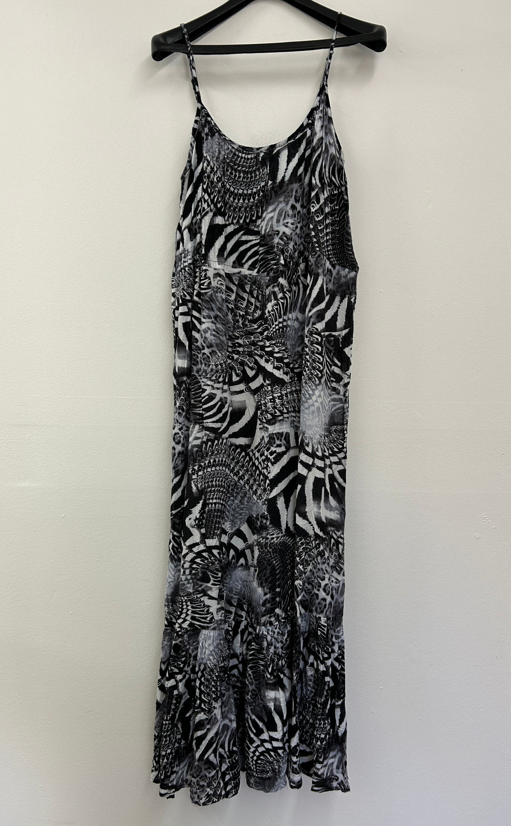 Robe longue imprimé animal noir et blanc – Guilty