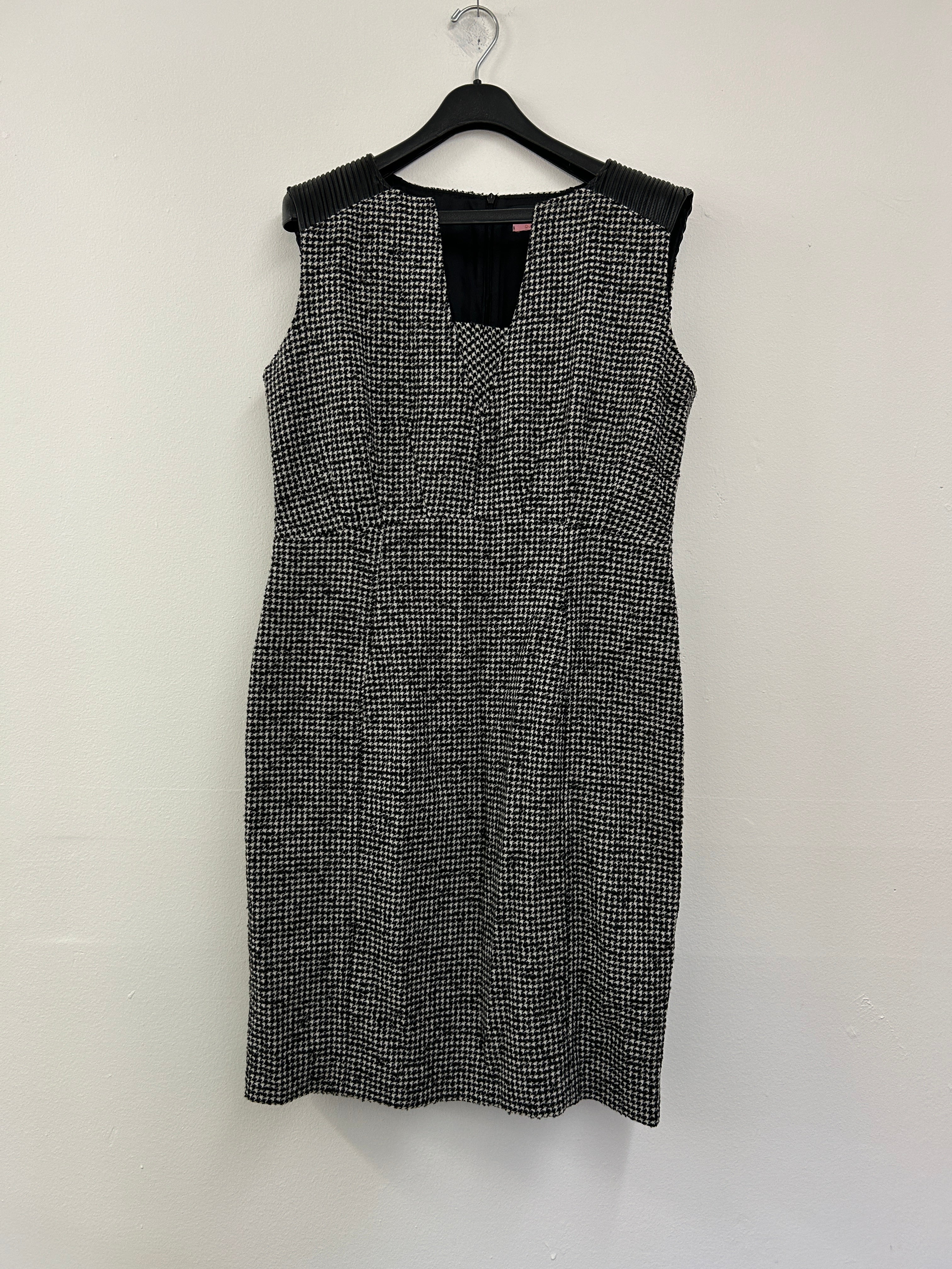 Robe ajustée à motif pied-de-poule – Oui