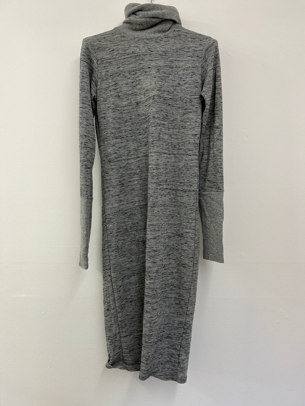 Robe pull col roulé grise – Zara