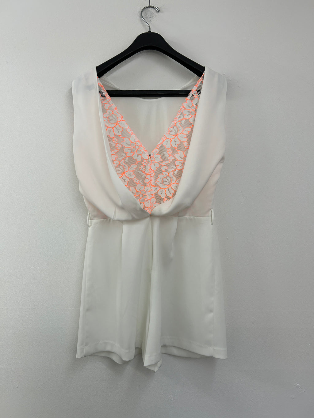 Combishort blanche à dentelle – Waggon Paris