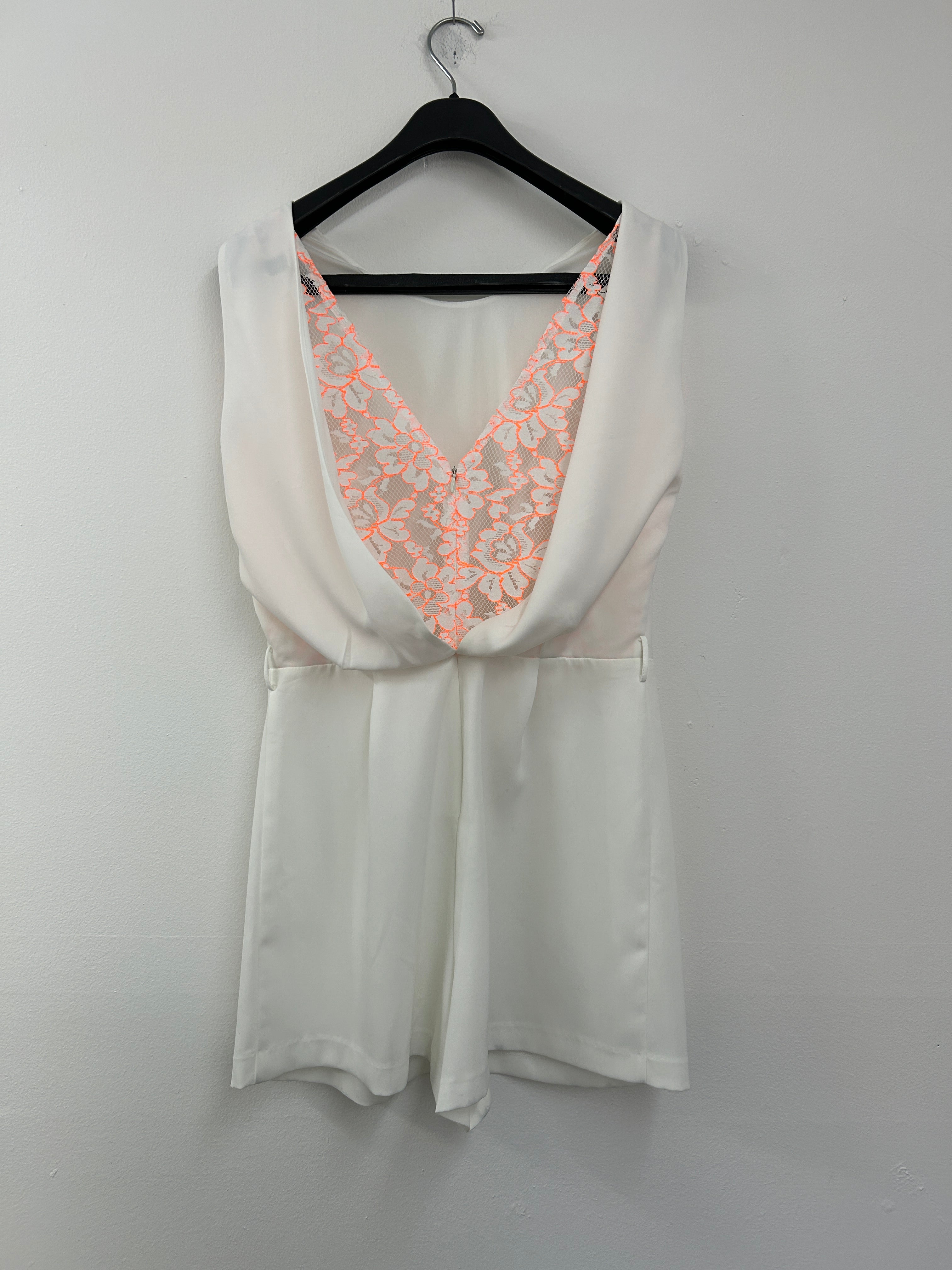 Combishort blanche à dentelle – Waggon Paris