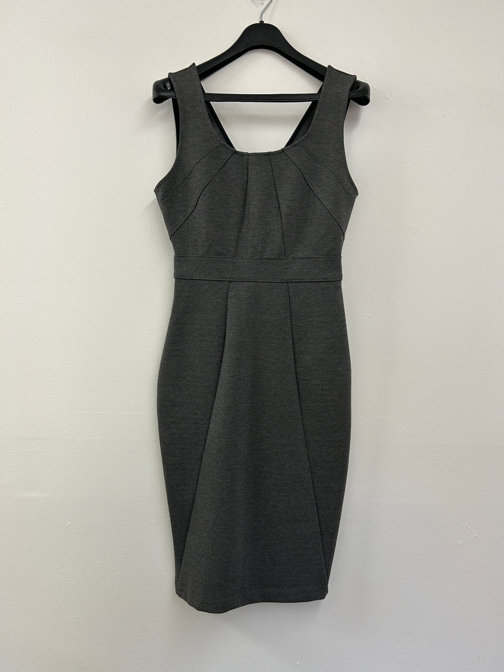 Robe moulante grise avec fermeture longue – Park Lane