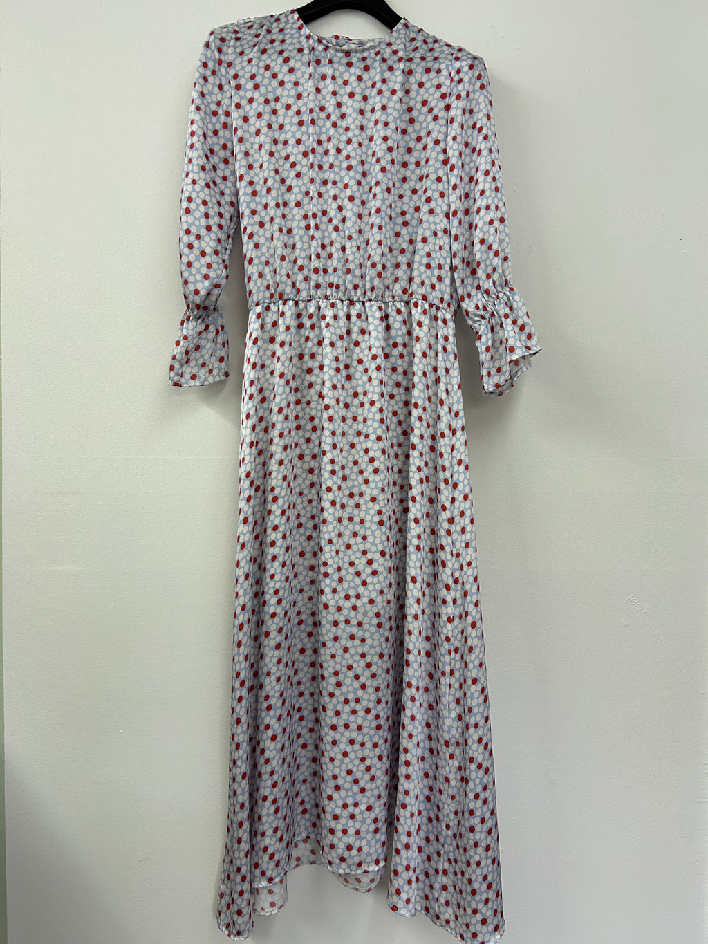 Robe longue à pois nu dos arrière – Marley