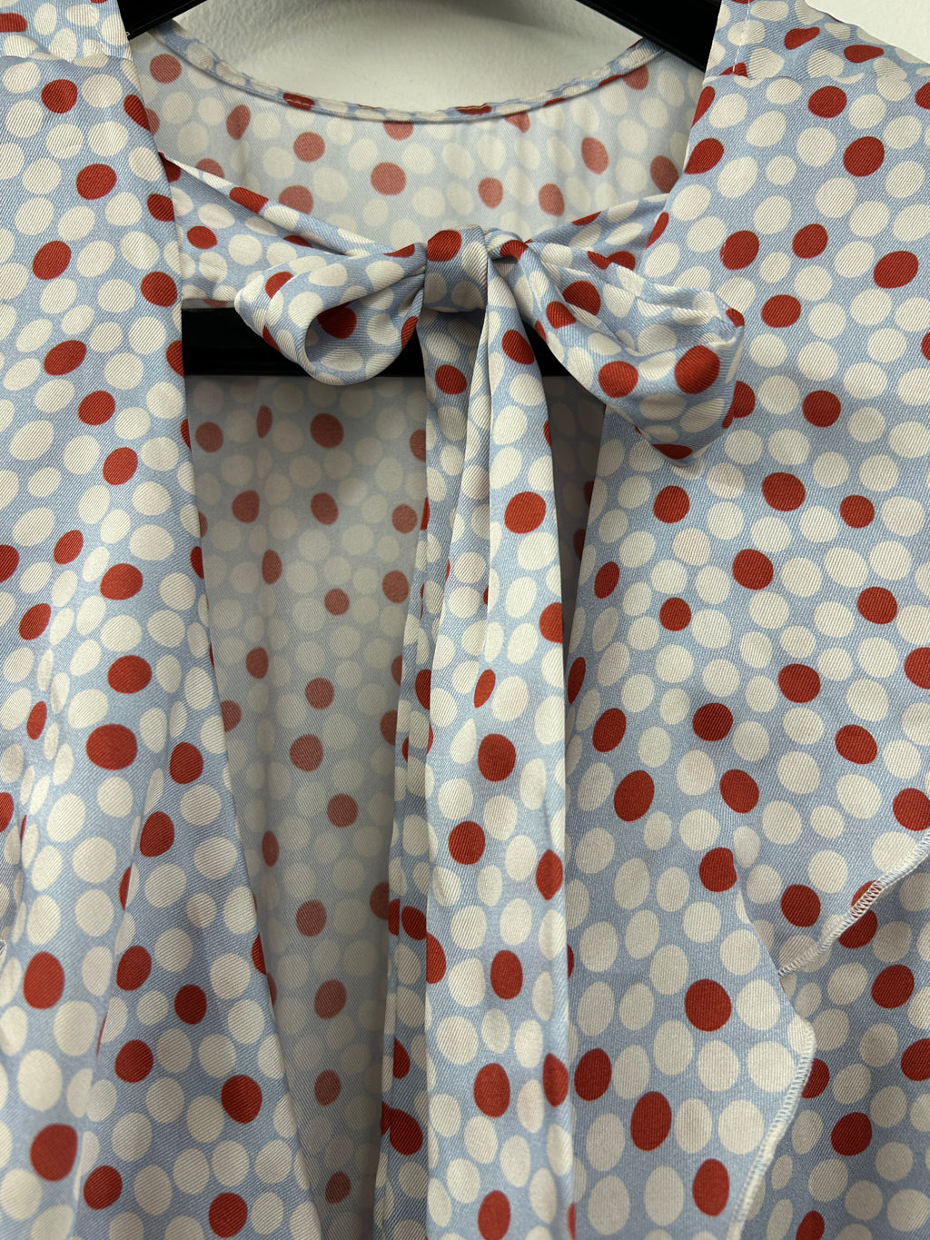 Robe longue à pois nu dos arrière – Marley