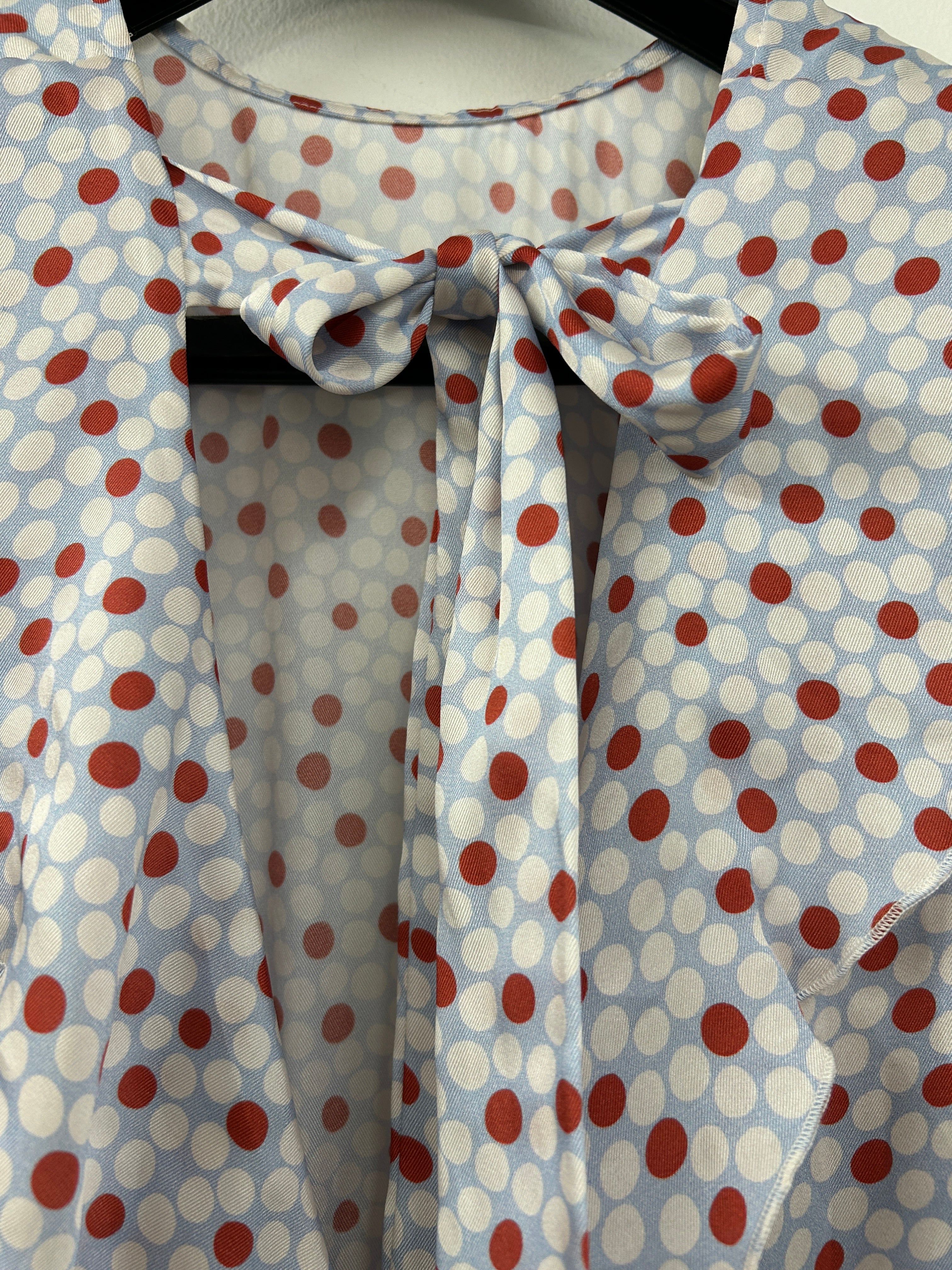 Robe longue à pois nu dos arrière – Marley