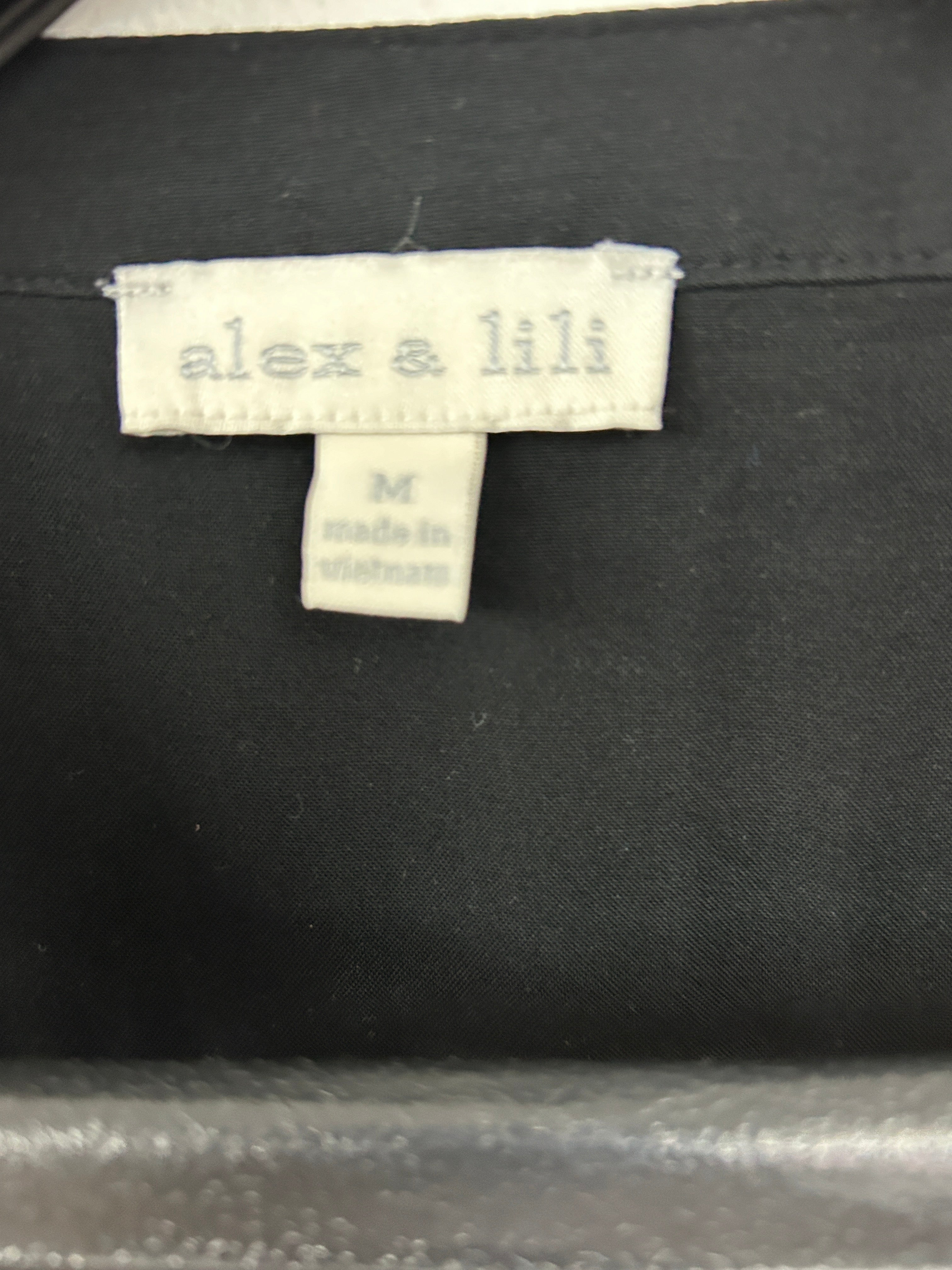 Robe longue fluide noire – Alex & Lili