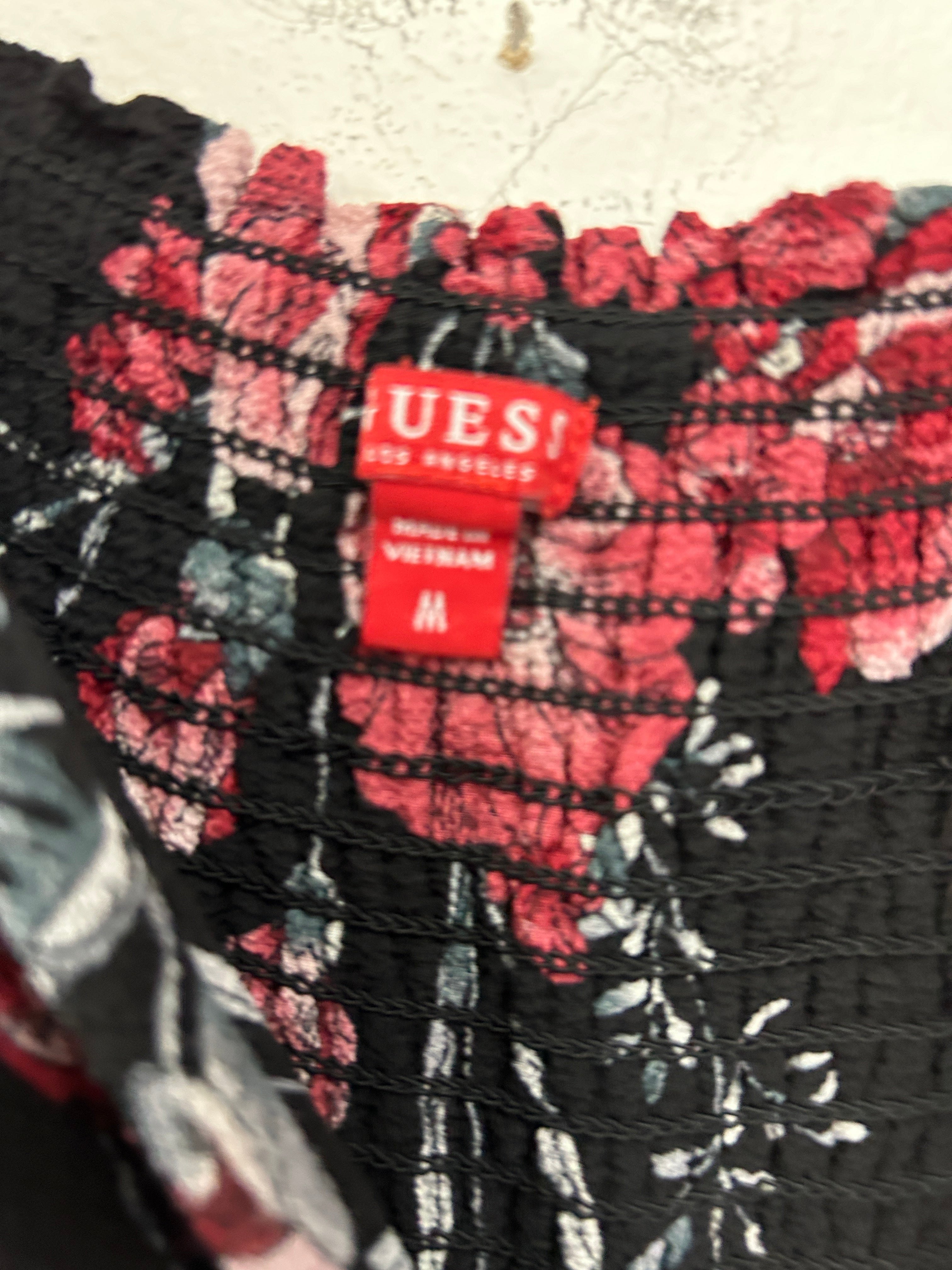 Robe longue à bretelles fleuries – Guess