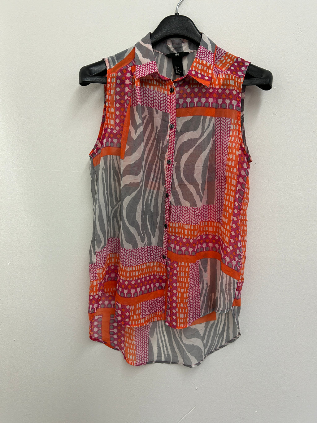 Chemise sans manches imprimée multicolore – H&M