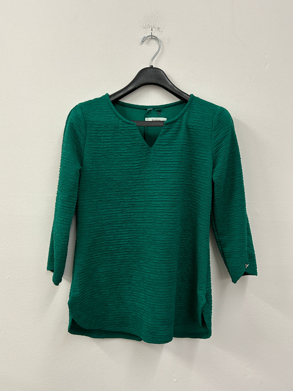 Haut texturé vert émeraude – Simon Chang