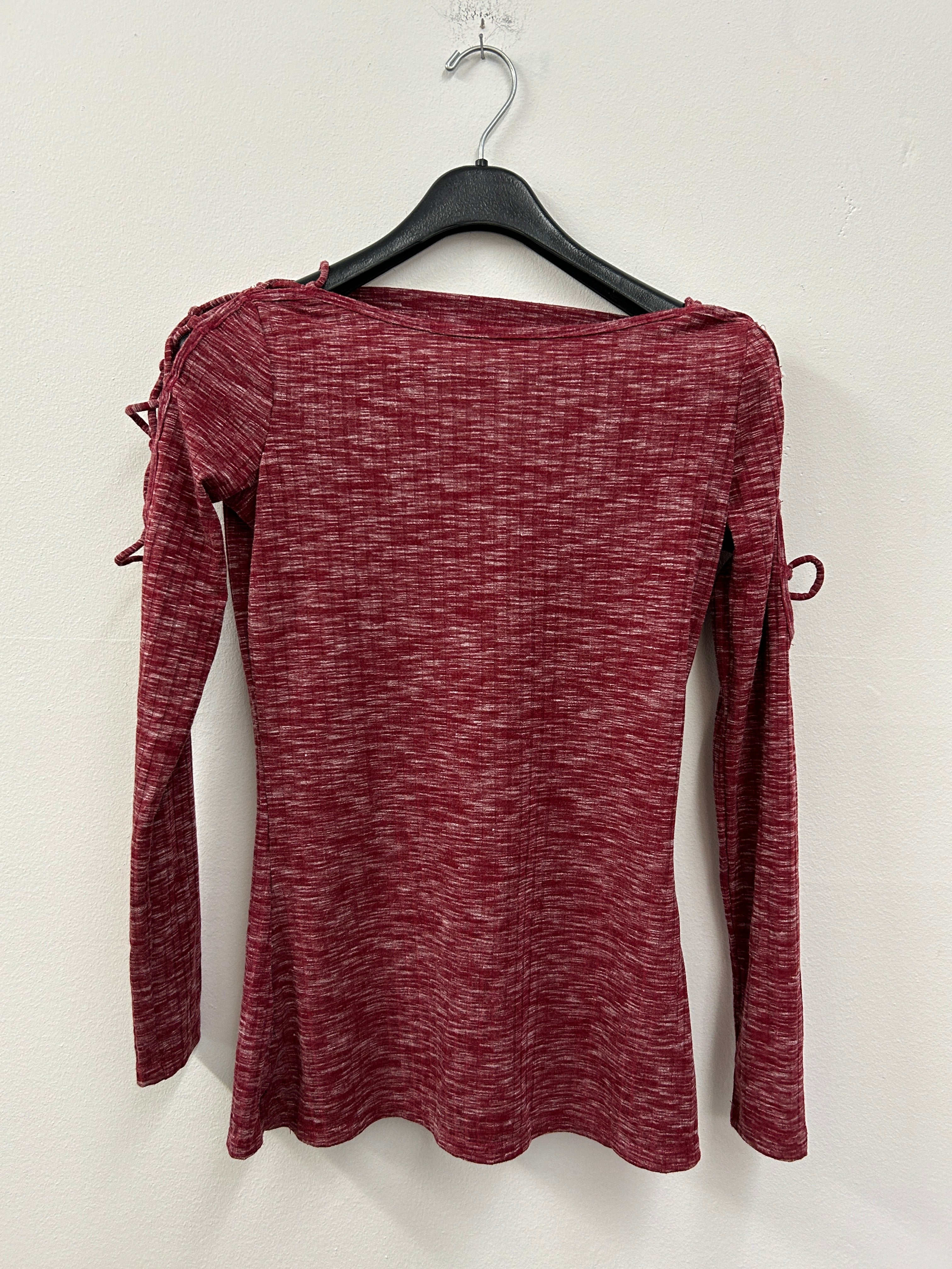 Haut à manches longues bordeaux – Jessica Simpson