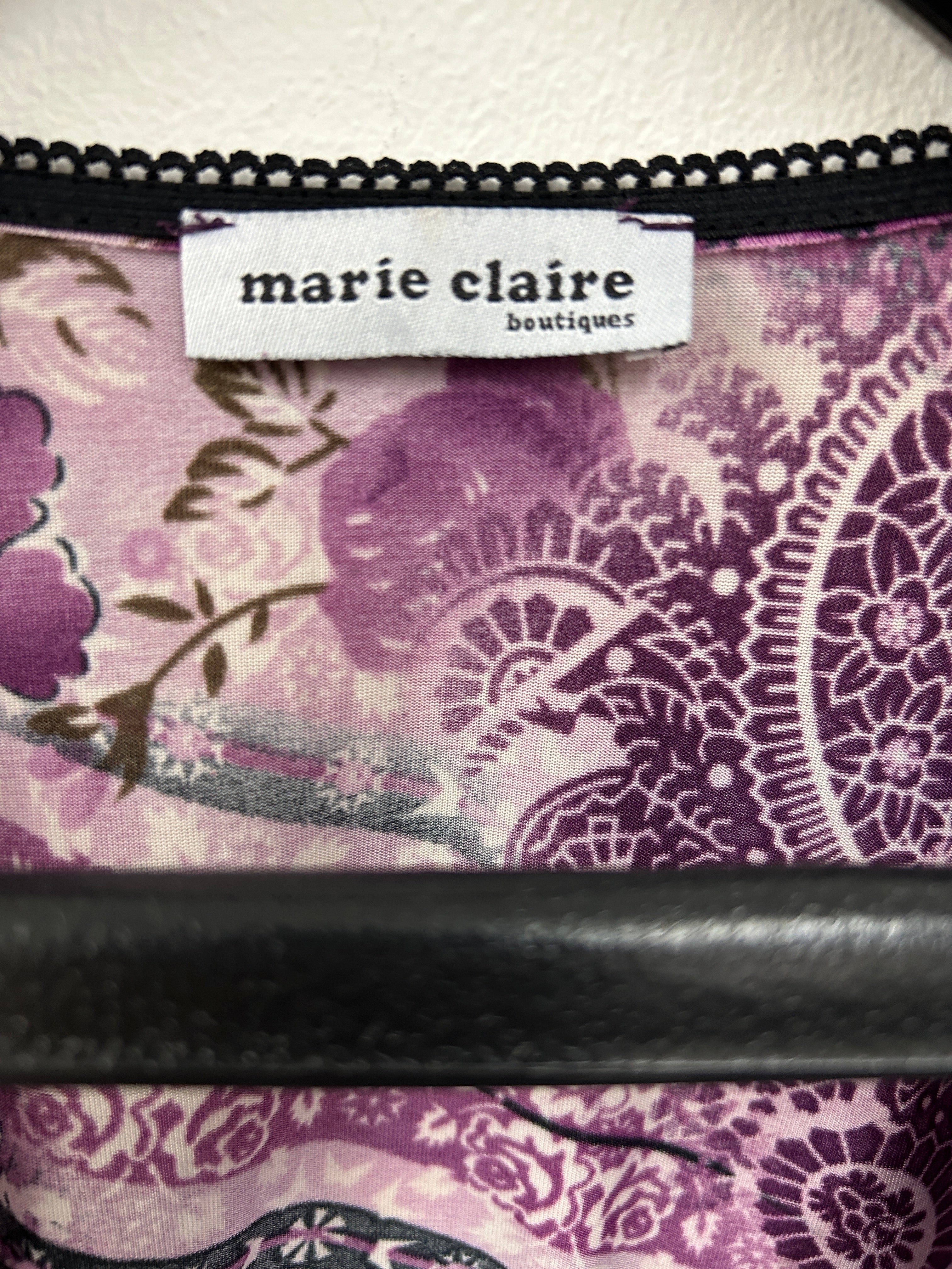 Haut à motifs floraux violets – Marie Claire