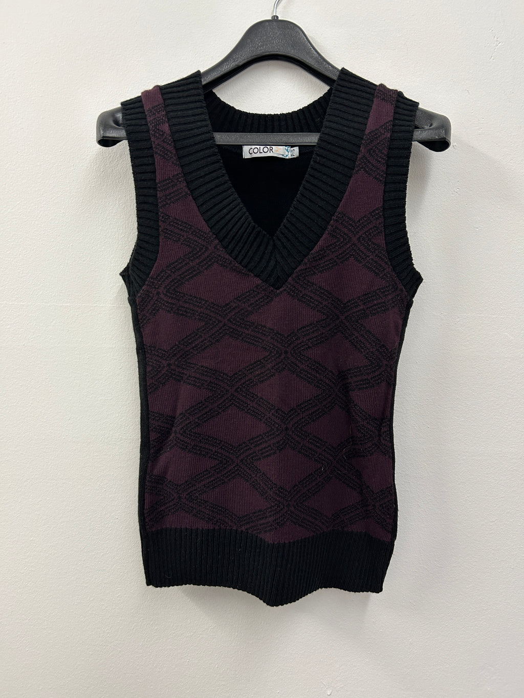 Chandail sans manches à motif géométrique