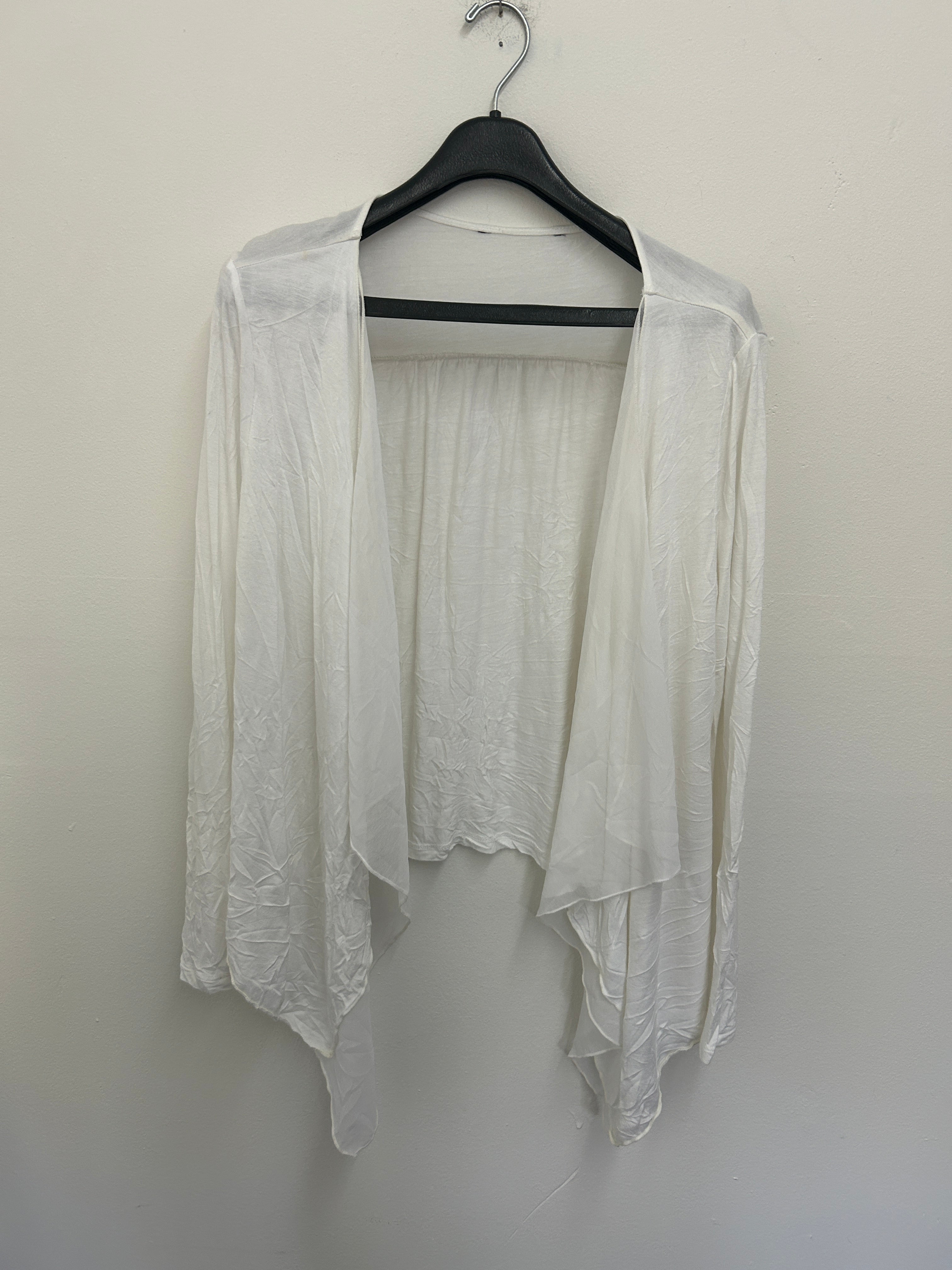 Cardigan léger blanc double