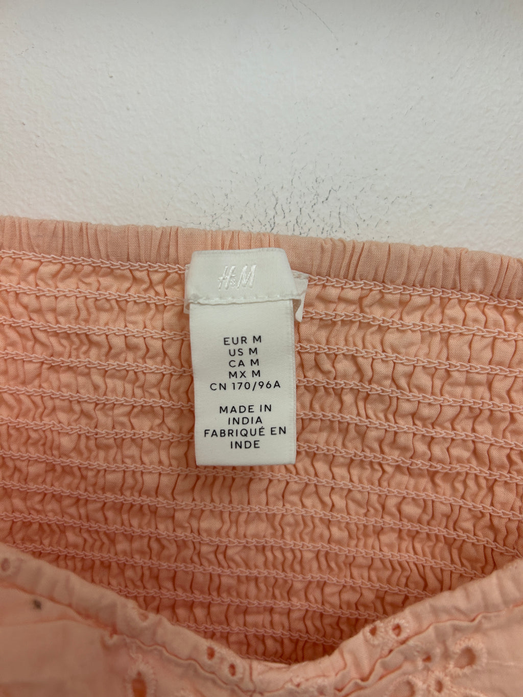 Haut rose pâle à volants – H&M
